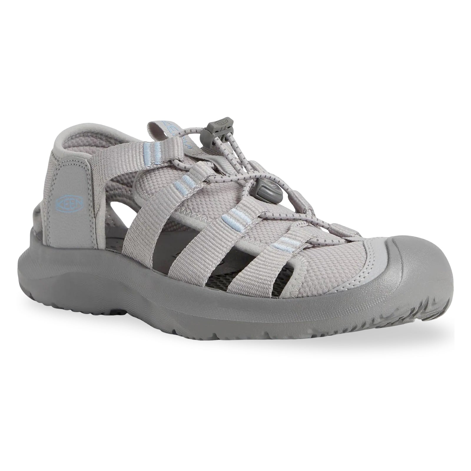 Keen Seanik H2 Synthetic Textile Womens Sandals#color_alloy skyway