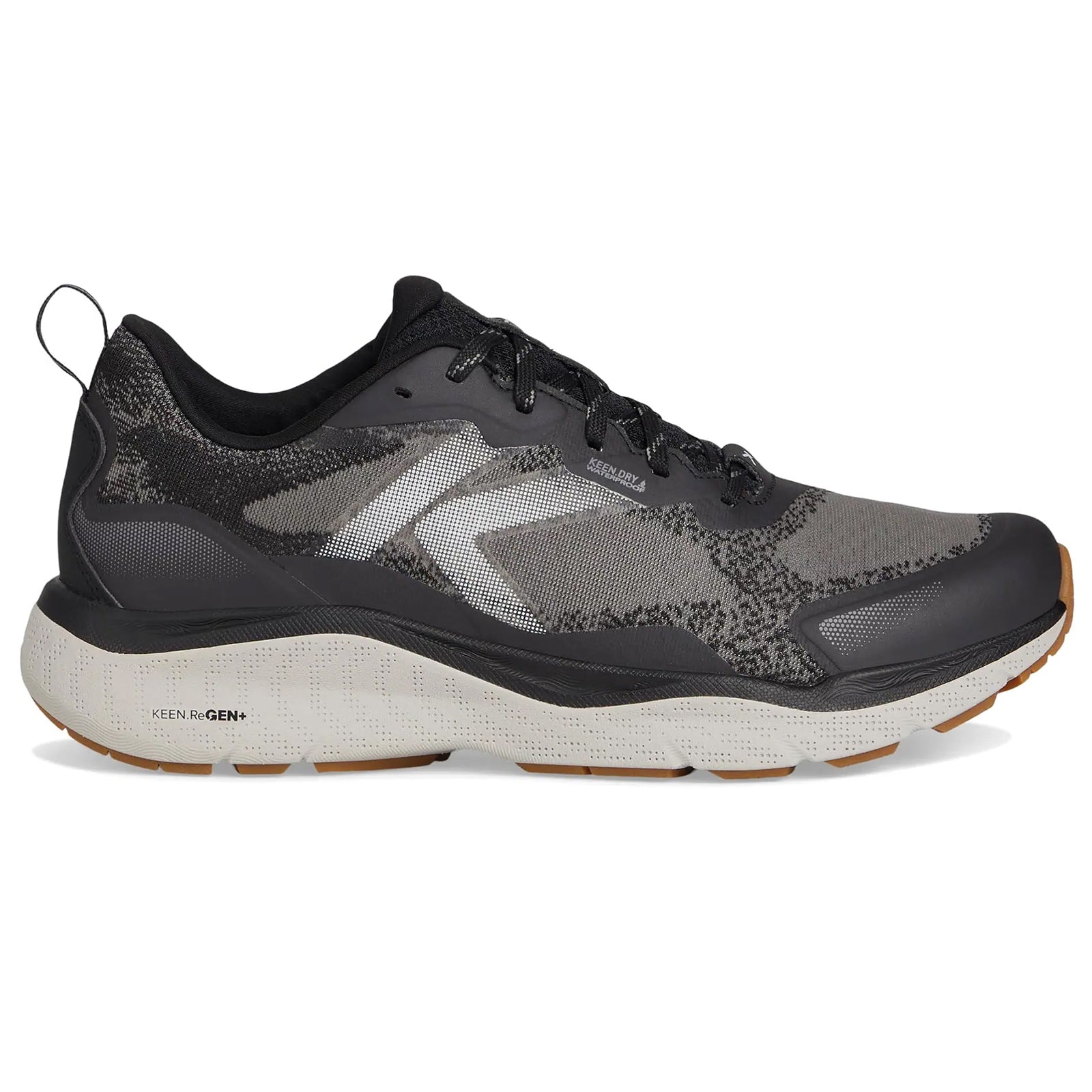 Keen Leiki WP Textile Synthetic Womens Trainers#color_black steel grey