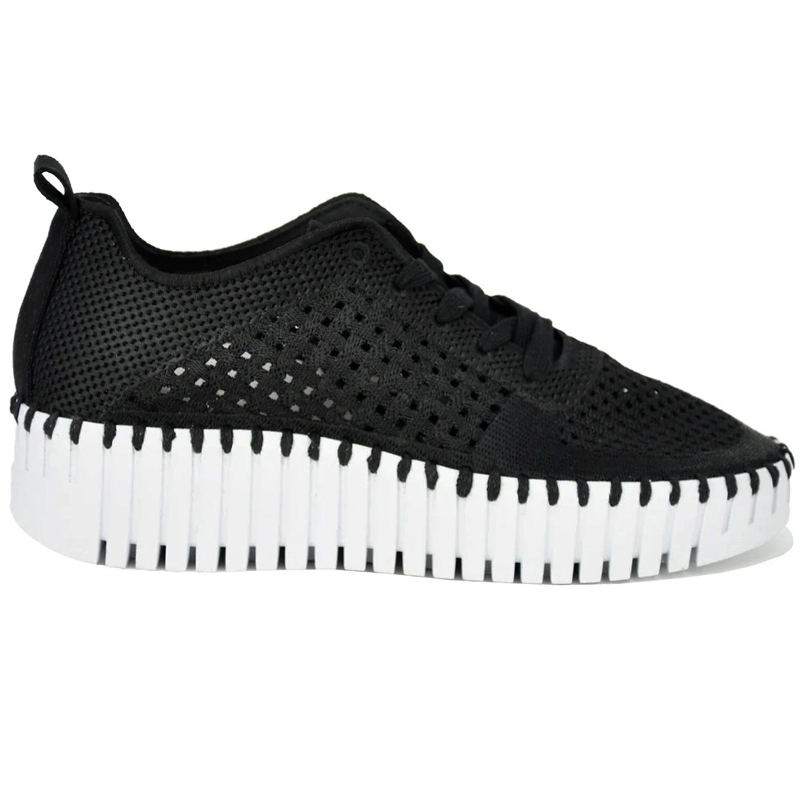 Ilse Jacobsen Tulip 4271 Polyester Womens Shoes#color_black white