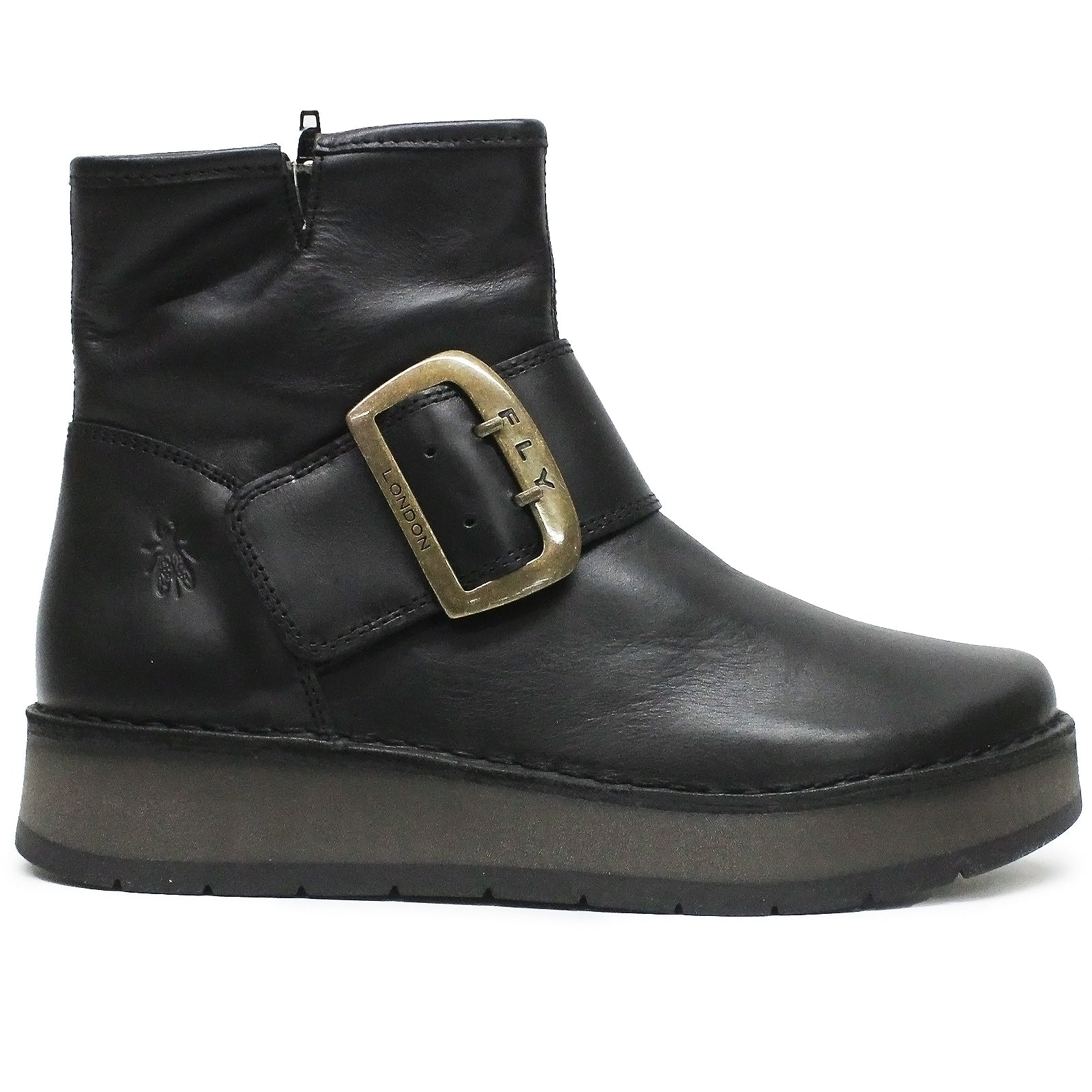 Fly London RADS200FLY Rug Leather Womens Boots#color_black