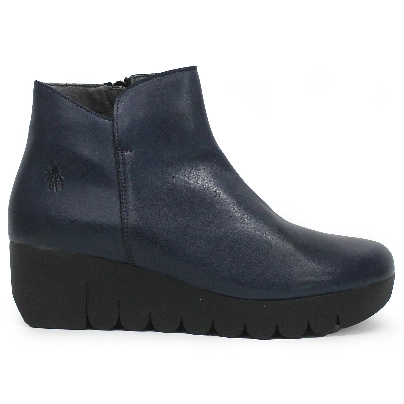 Fly London VANG364FLY Burn Leather Womens Boots#color_navy