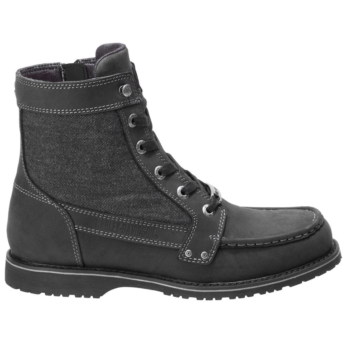 Harley Davidson Dowling Nubuck Mens Boots#color_black
