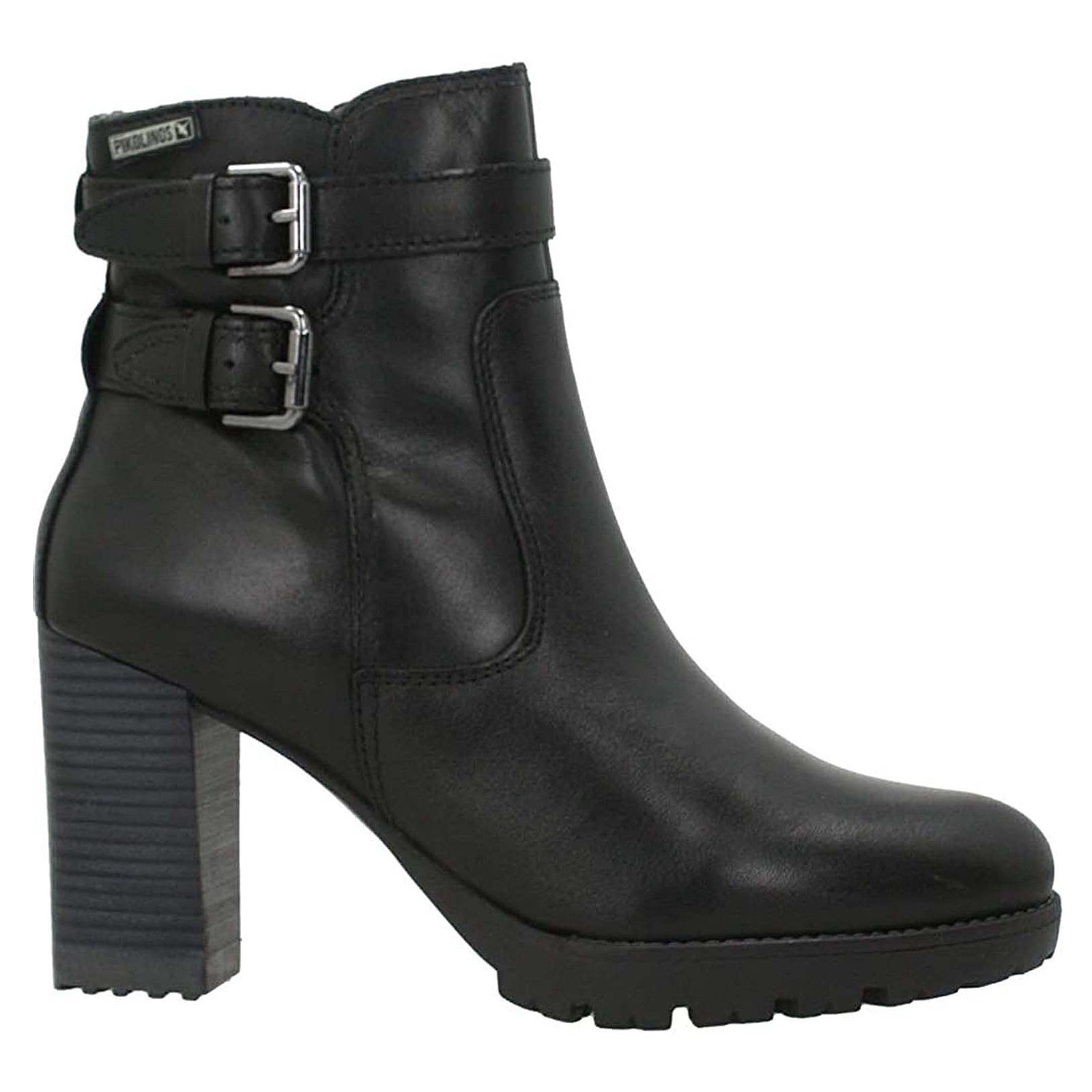 Pikolinos Connelly W7M Leather Womens Boots#color_black
