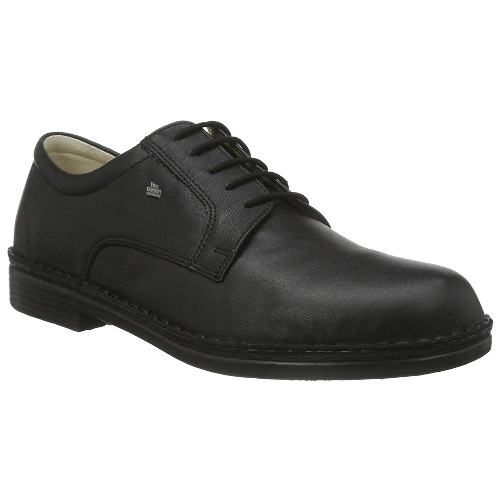 Finn Comfort Milano Leather Mens Shoes#color_black