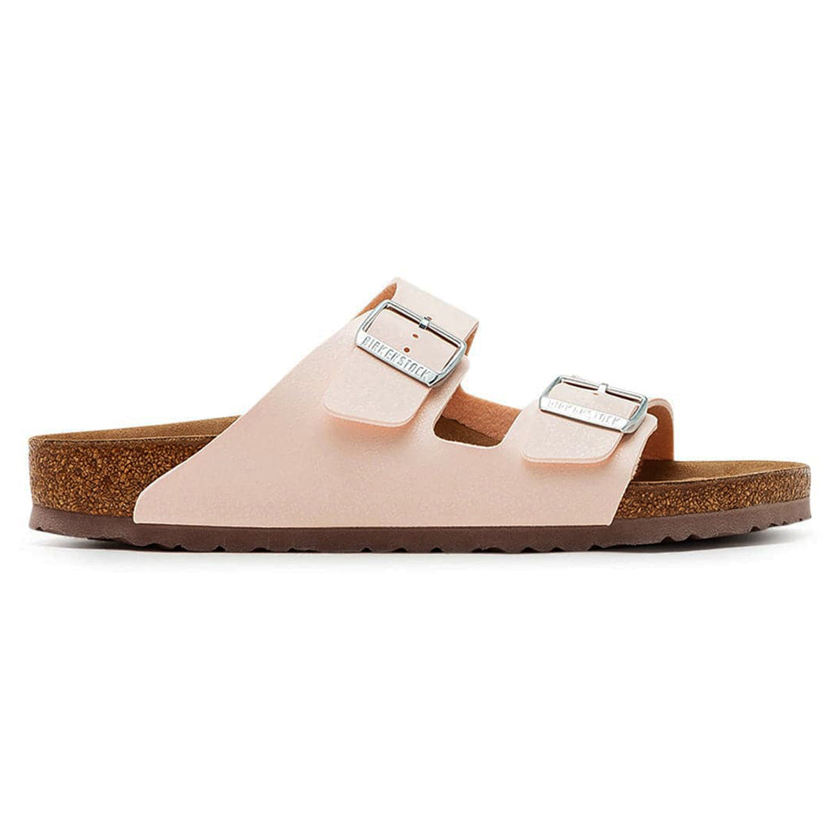 Birkenstock Arizona BS Vegan Birko-Flor Nubuck Unisex Sandals#color_light rose