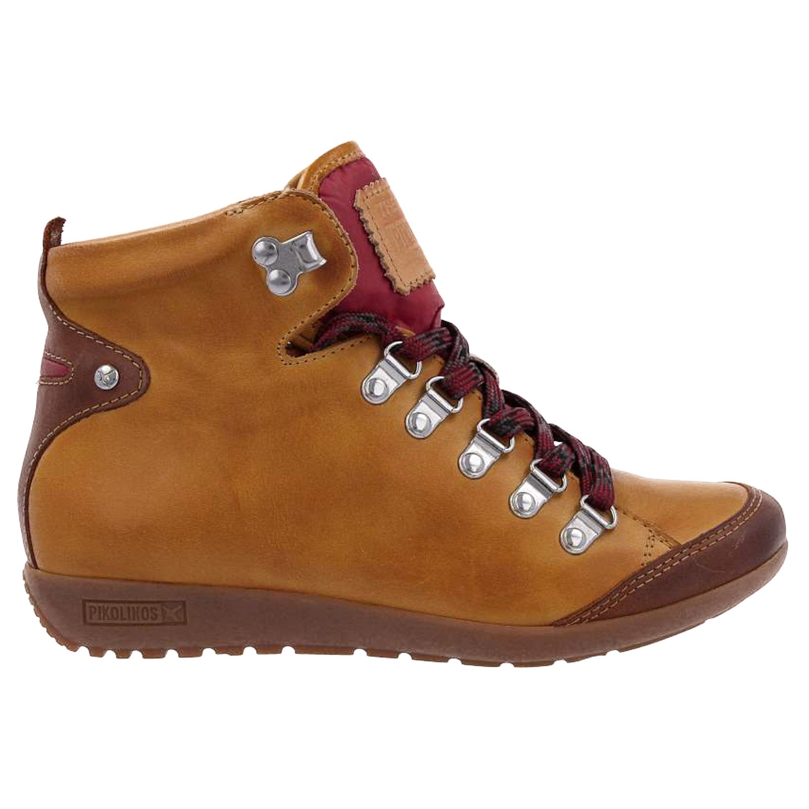 Pikolinos Lisboa W67 Leather Womens Boots#color_mostaza