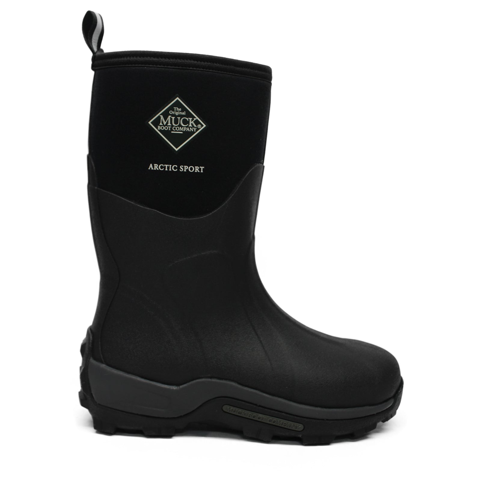 Muck Boot Arctic Sport Mid Synthetic Textile Mens Boots#color_black