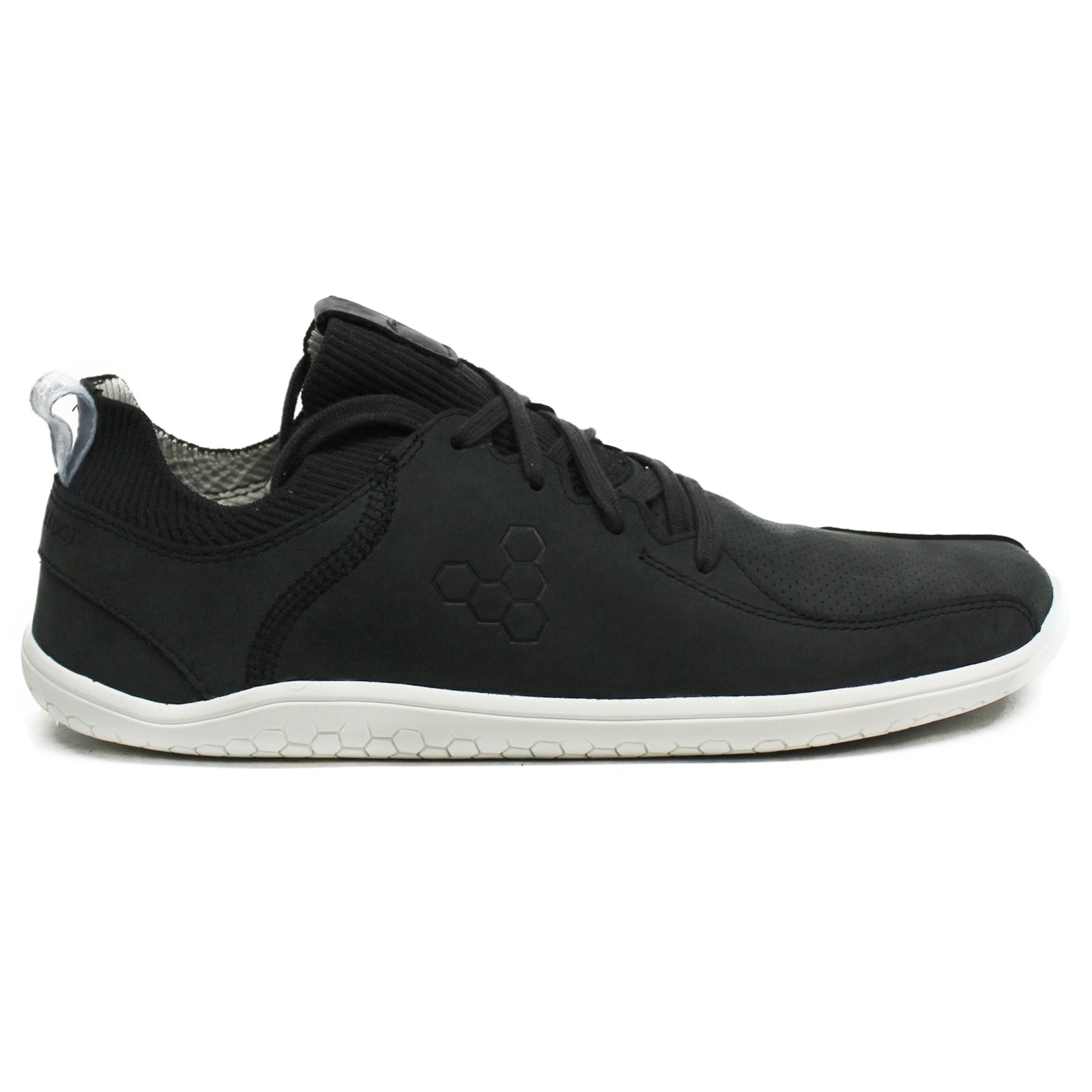 Vivobarefoot Primus Knit Lux II 201234-01 Leather Textile Womens Trainers - Obsidian - 38#color_obsidian