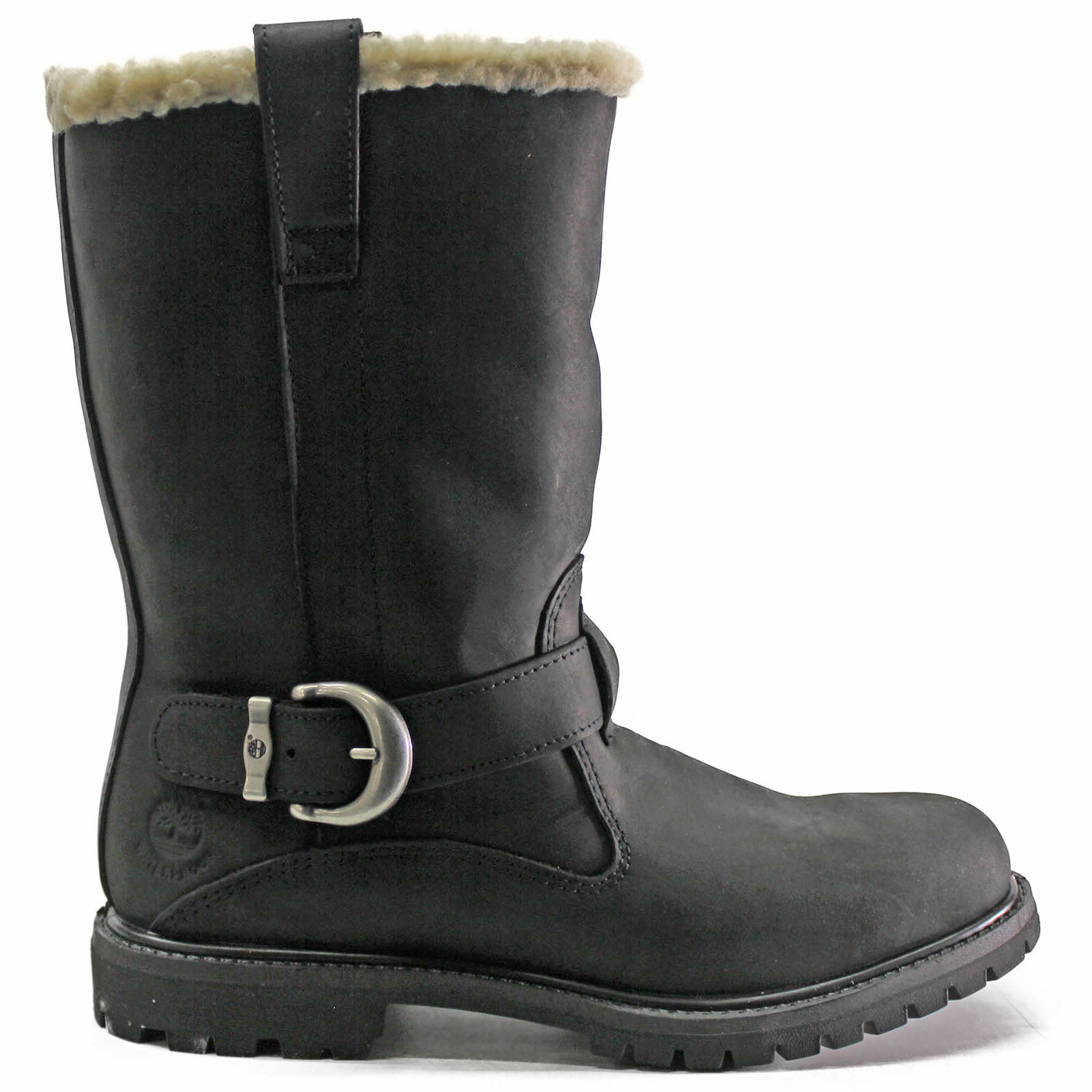 Timberland Nellie Mid TB08712A001 Nubuck Womens Boots - Black - 40#color_black