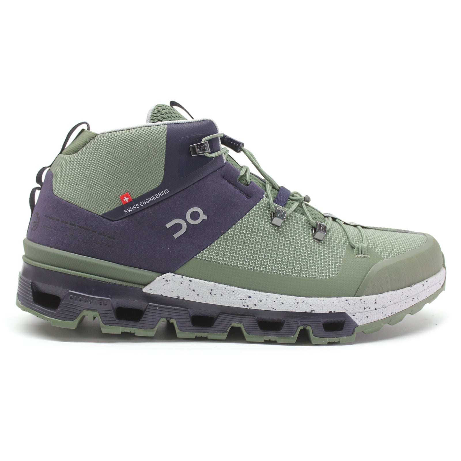 On Cloudtrax Textile Synthetic Womens Boots#color_midnight glacier