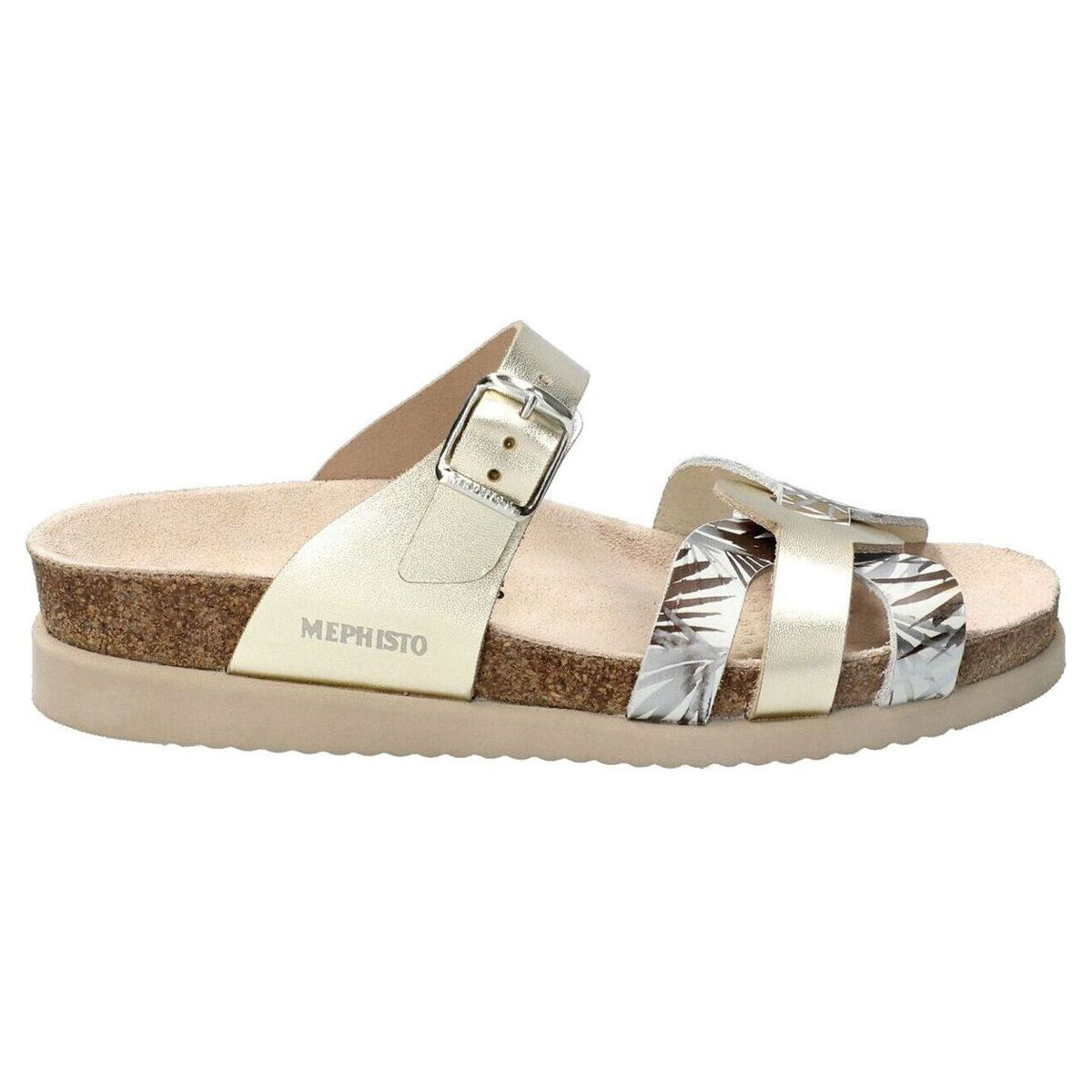 Mephisto Helma Patent Leather Womens Sandals#color_gold