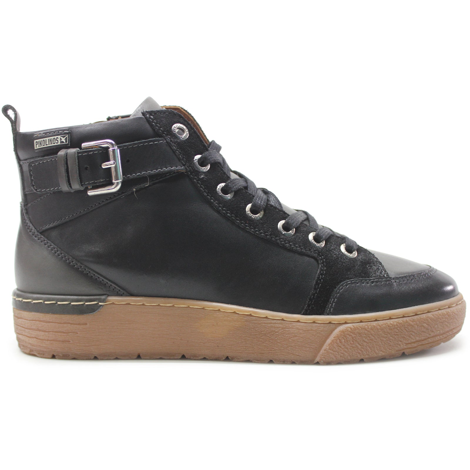Pikolinos Vitoria W0T Leather Womens Trainers#color_black
