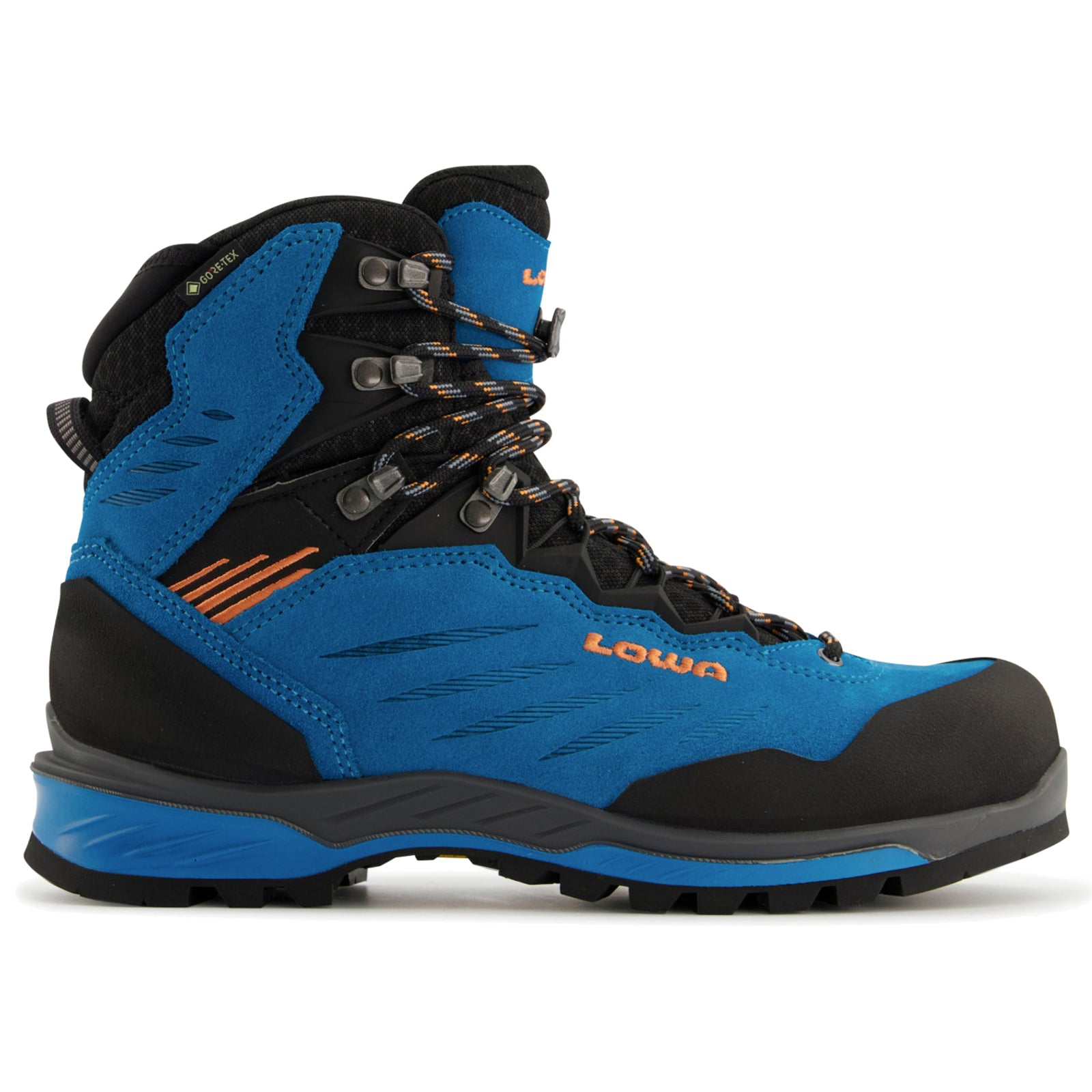 Lowa Cadin II GTX Mid Suede Textile Womens Boots#color_turquoise mandarin