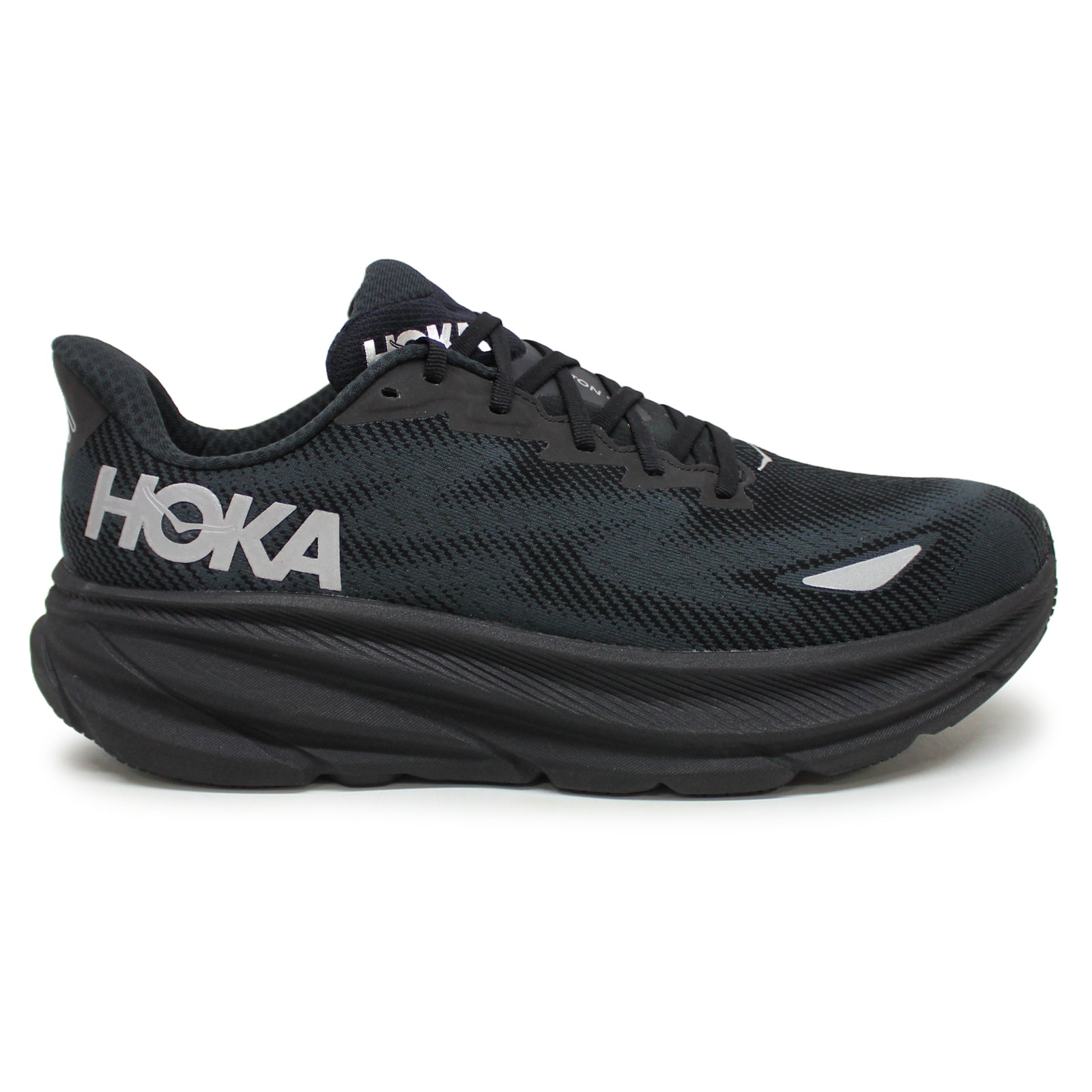 Hoka Clifton 9 GTX 1141470-BBLC Textile Synthetic Mens Trainers - Black Black - 7.5#color_black black