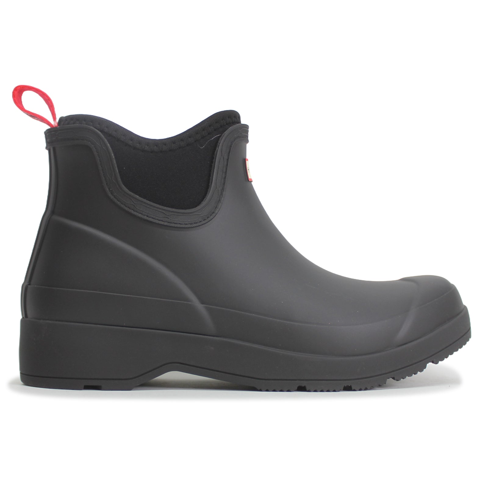 Hunter Play Chelsea Neoprene Rubber Women's Ankle Black Boots
