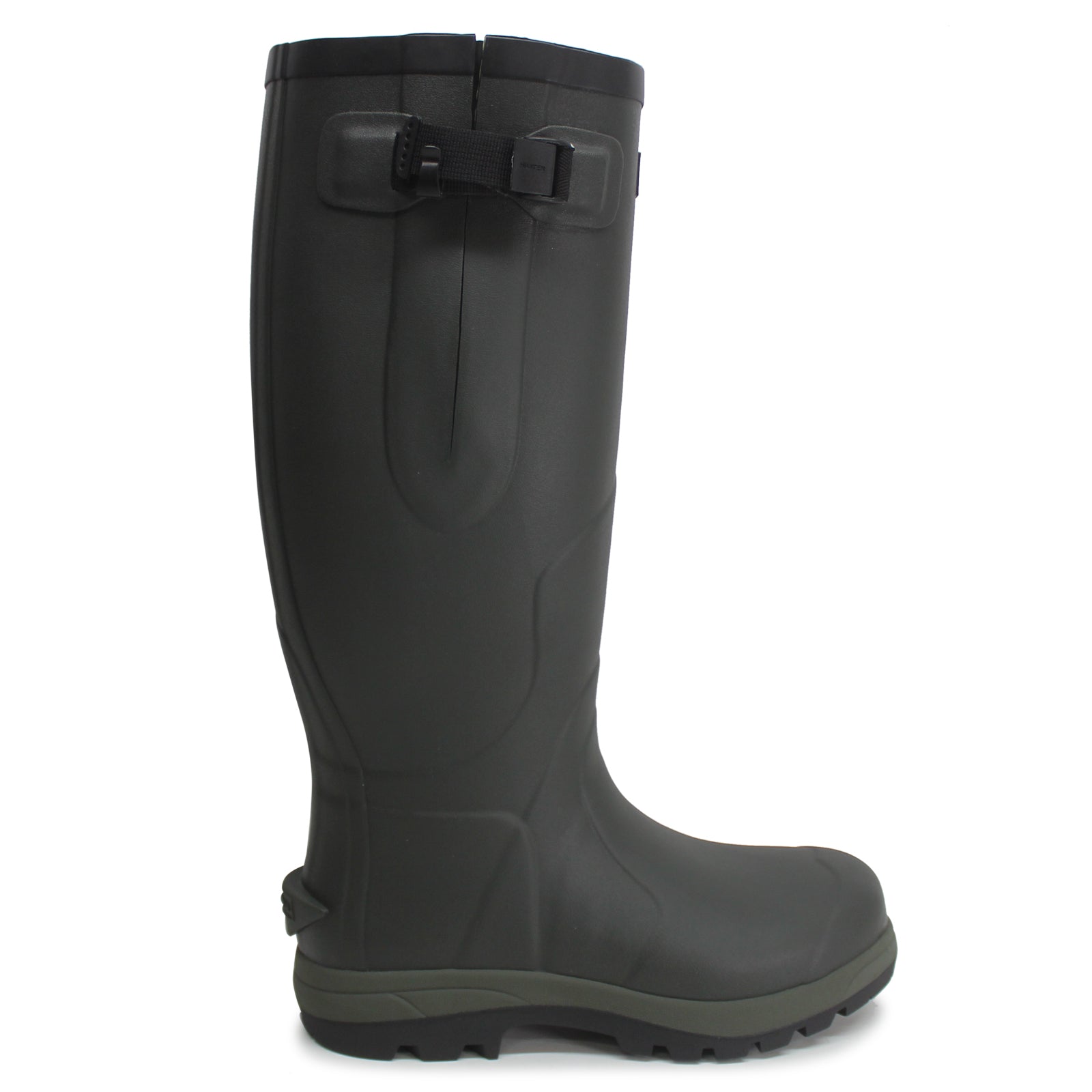 Hunter Balmoral Tall Classic Side Rubber Unisex Boots#color_dark olive