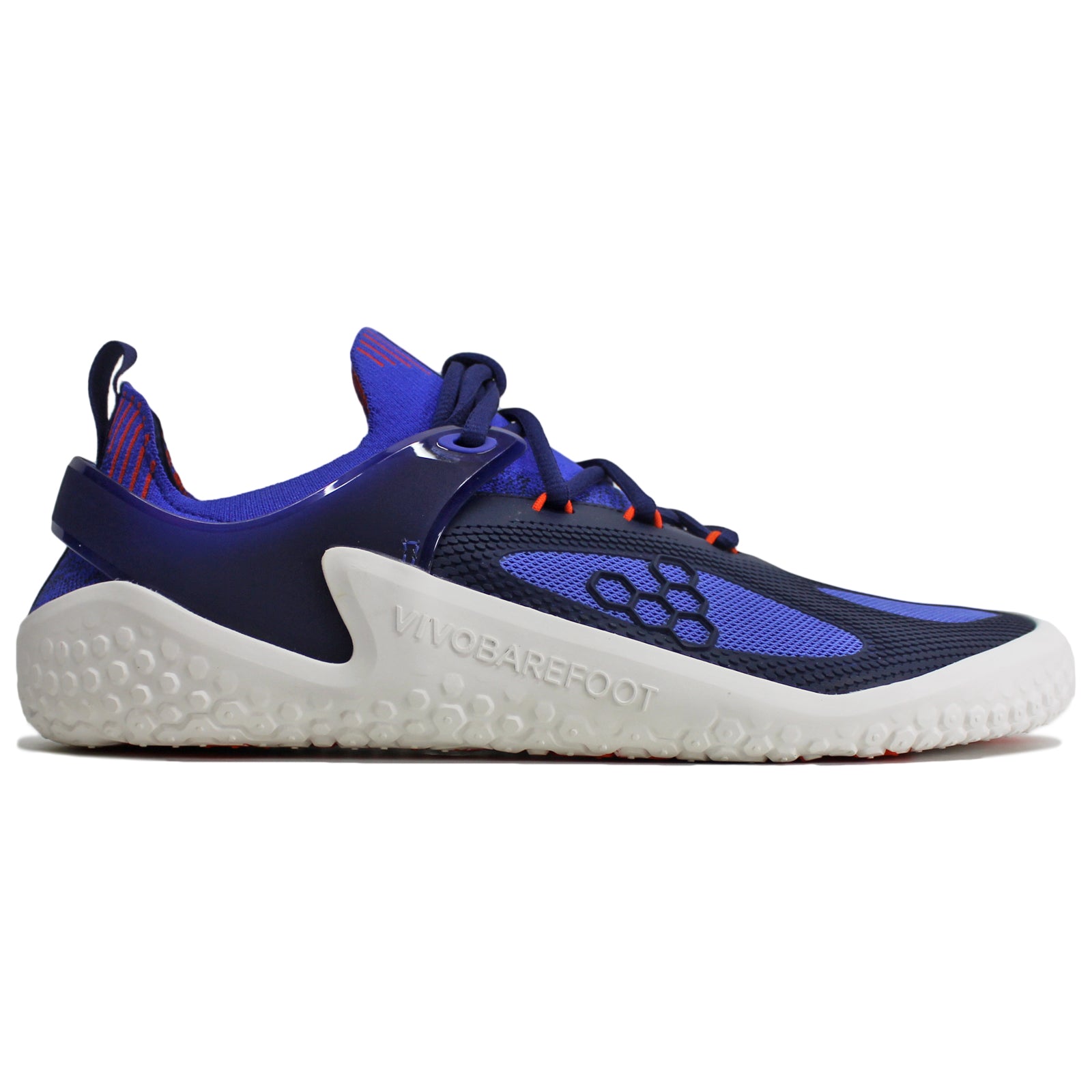 Vivobarefoot M Strength Textile Synthetic Mens Trainers#color_dazzling blue navy orange