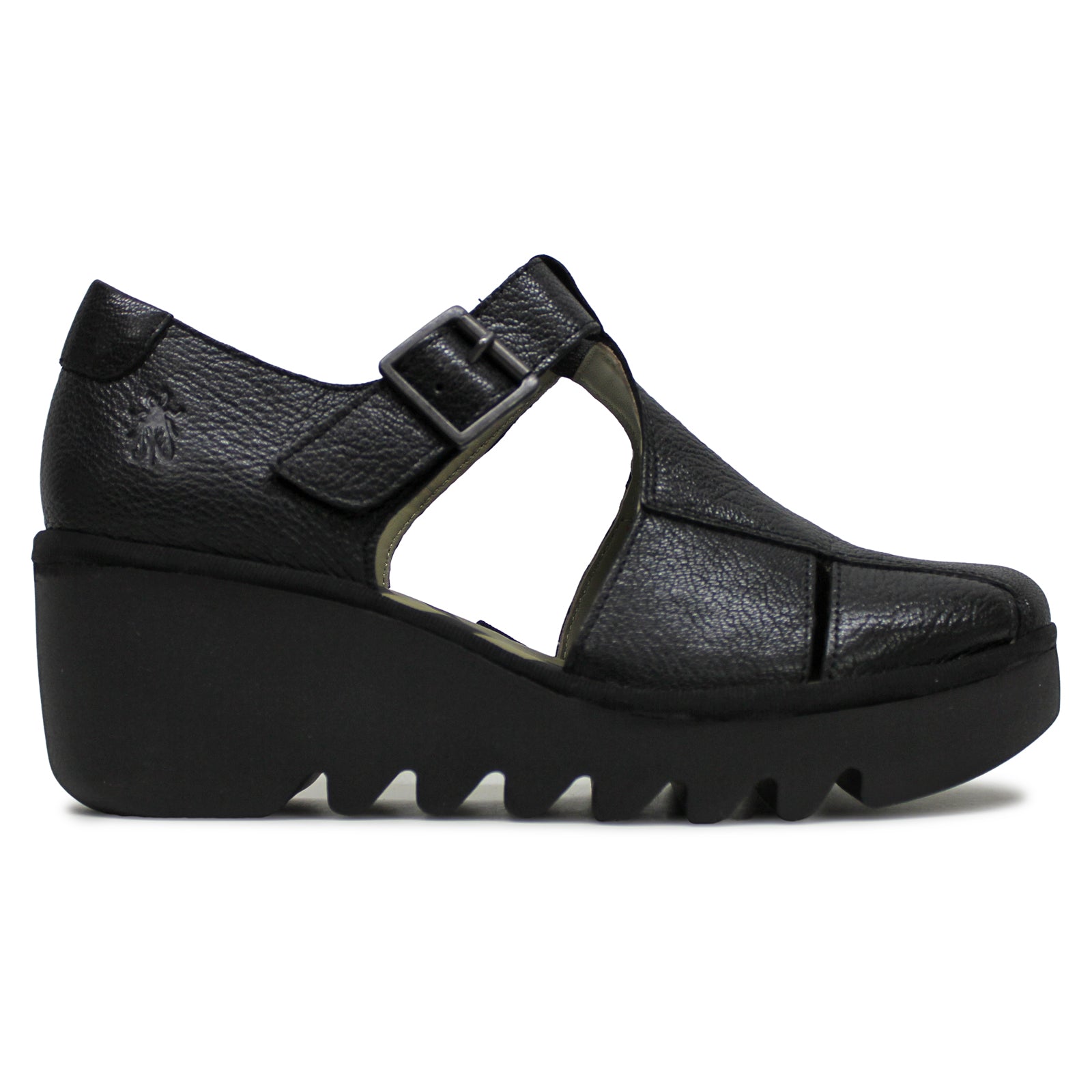 Fly London BURI481FLY Mousse Leather Womens Shoes#color_black