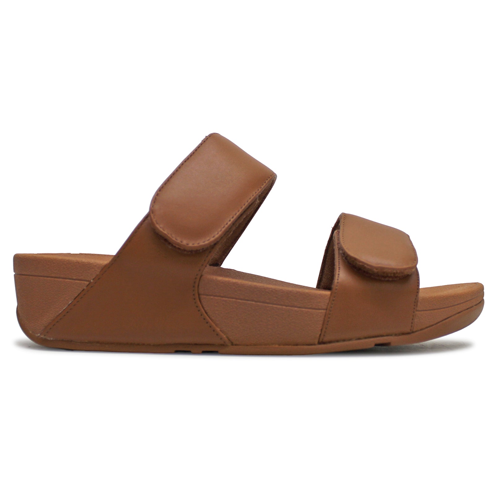 FitFlop Lulu Adjustable Leather Womens Sandals#color_light tan
