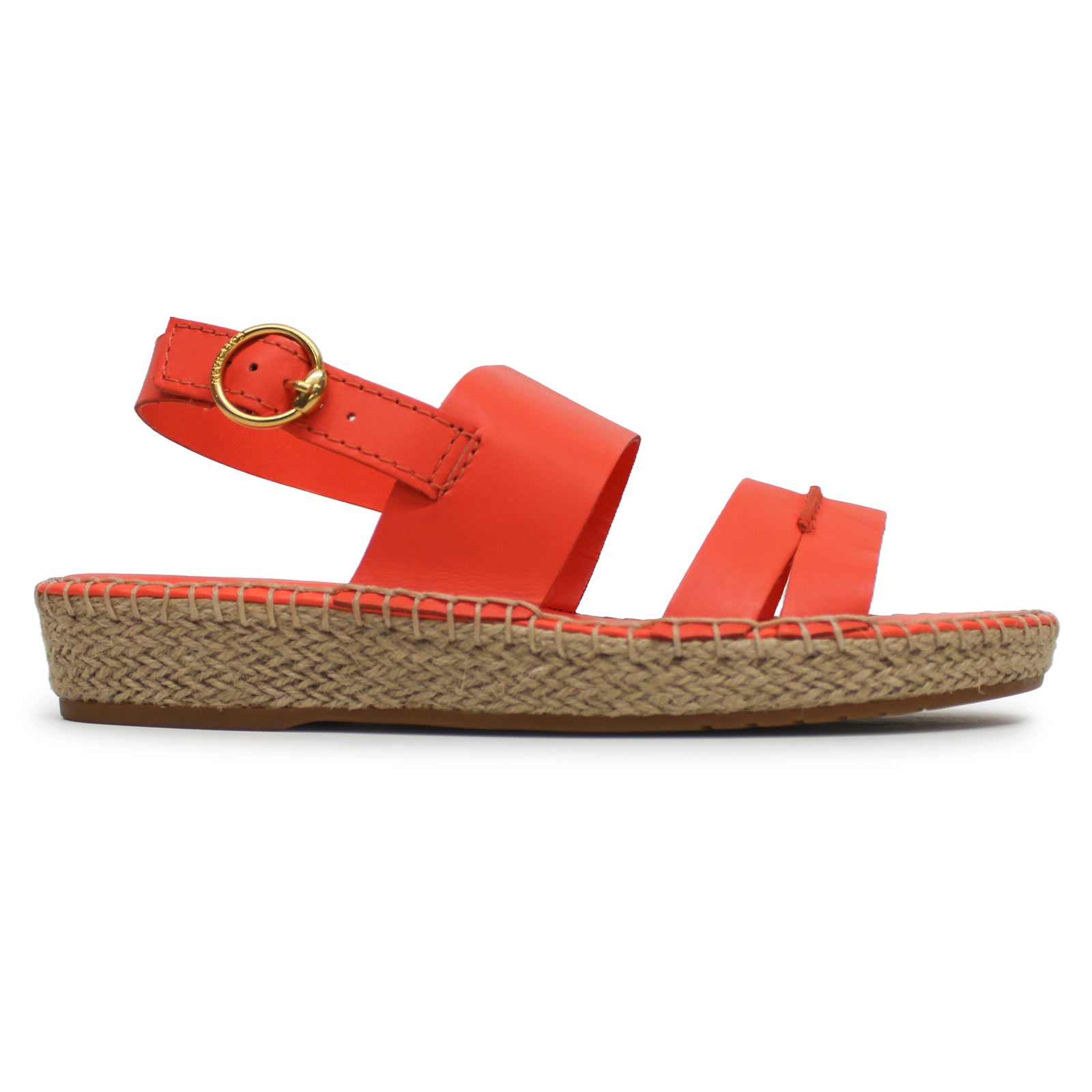Cole Haan Cloudfeel Tilden Leather Womens Sandals#color_nasturtium