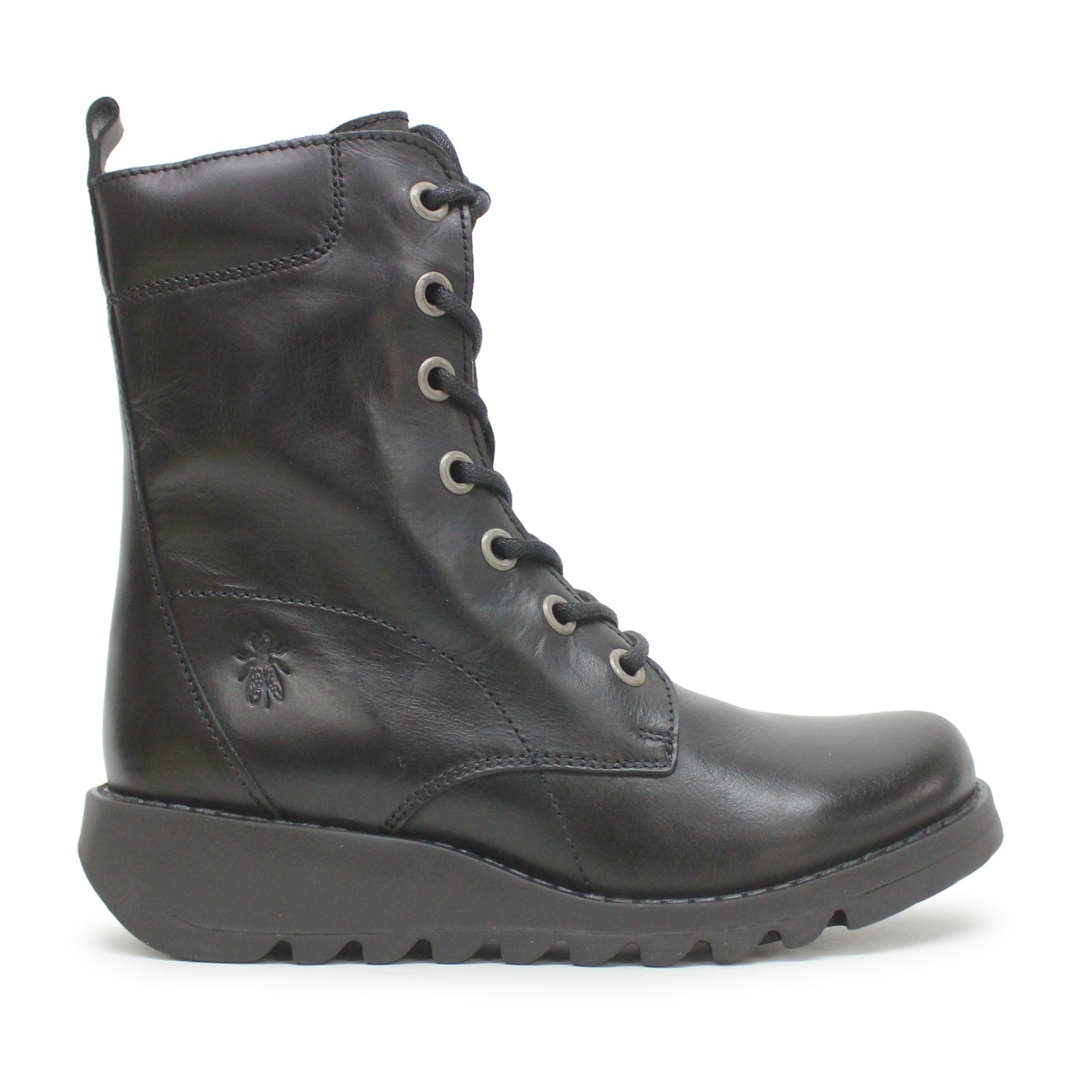 Fly London SILF015FLY P145015008 Rug Leather Womens Boots - Black - 39#color_black