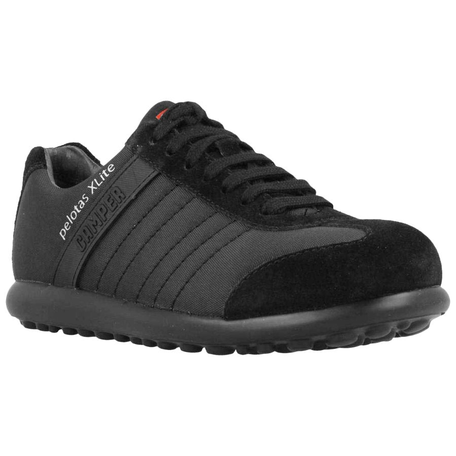 Camper Pelotas XLite Calfskin Leather Men's Low-Top Sneakers#color_black