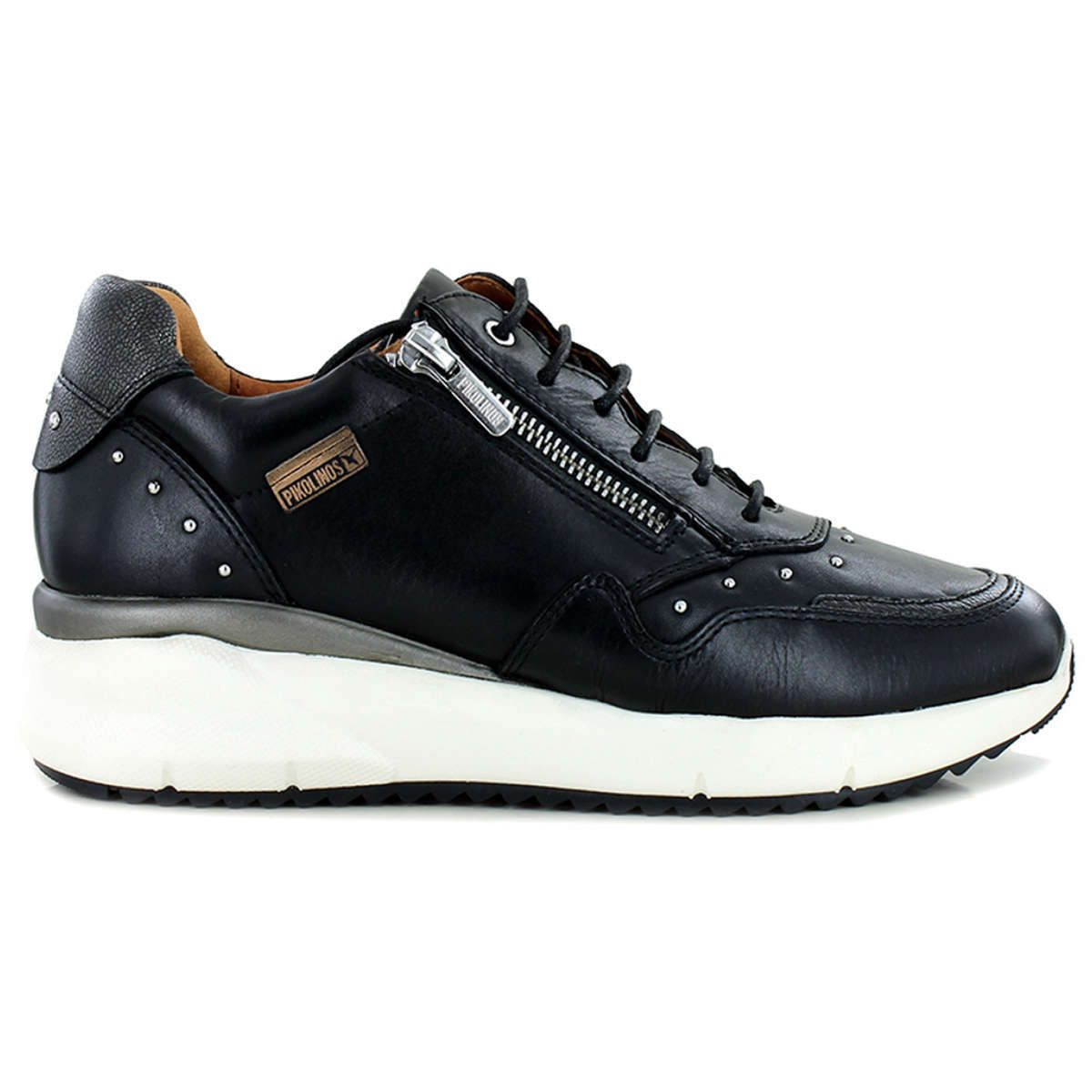 Pikolinos Sella W6Z-6500 Leather Womens Sneakers#color_black