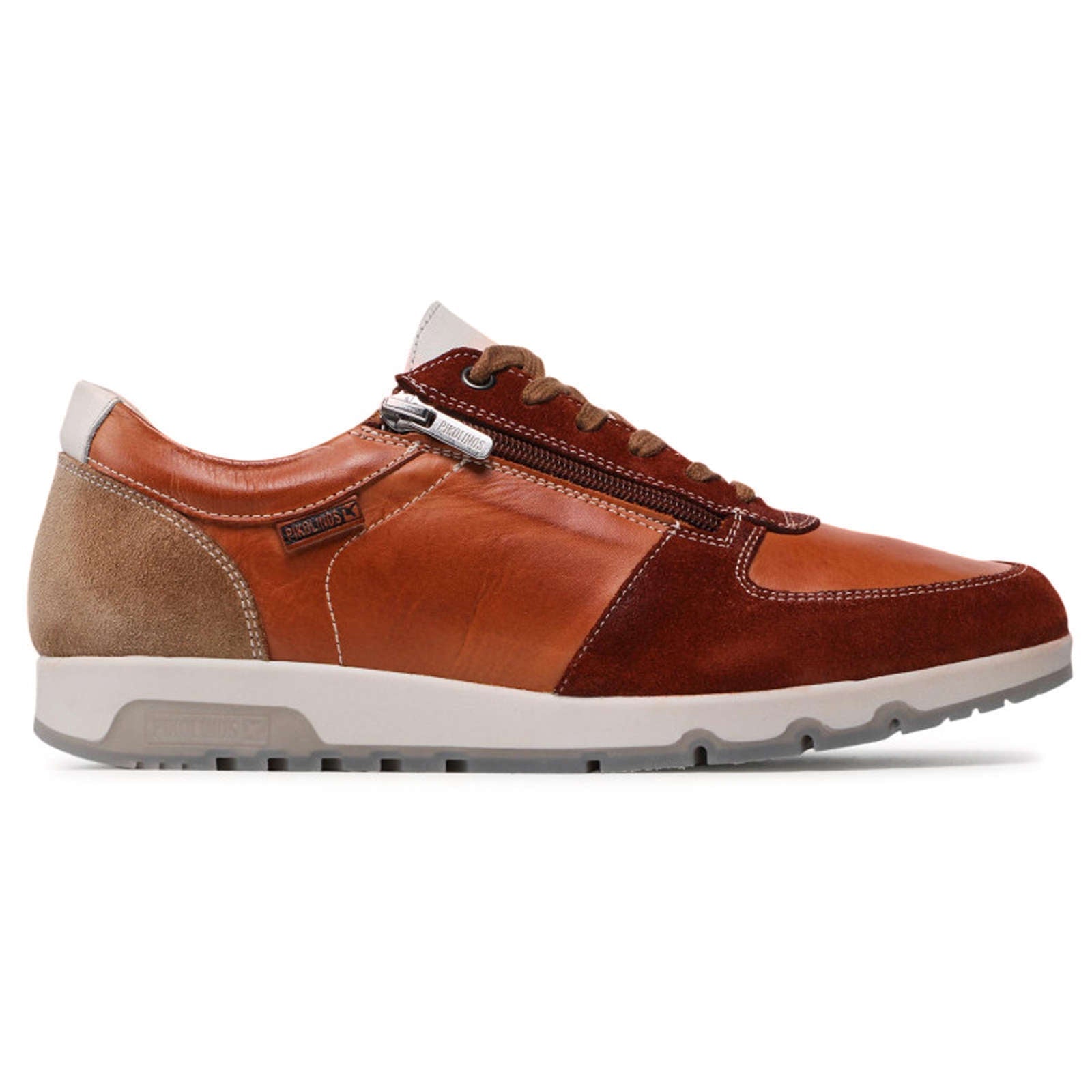 Pikolinos Alarcon M9T-6163 Leather Mens Sneakers#color_brandy