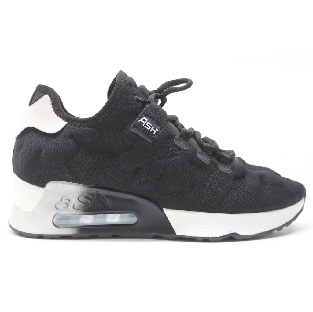Ash Lift Flower Textile Women's Low-Top Sneakers#color_black white