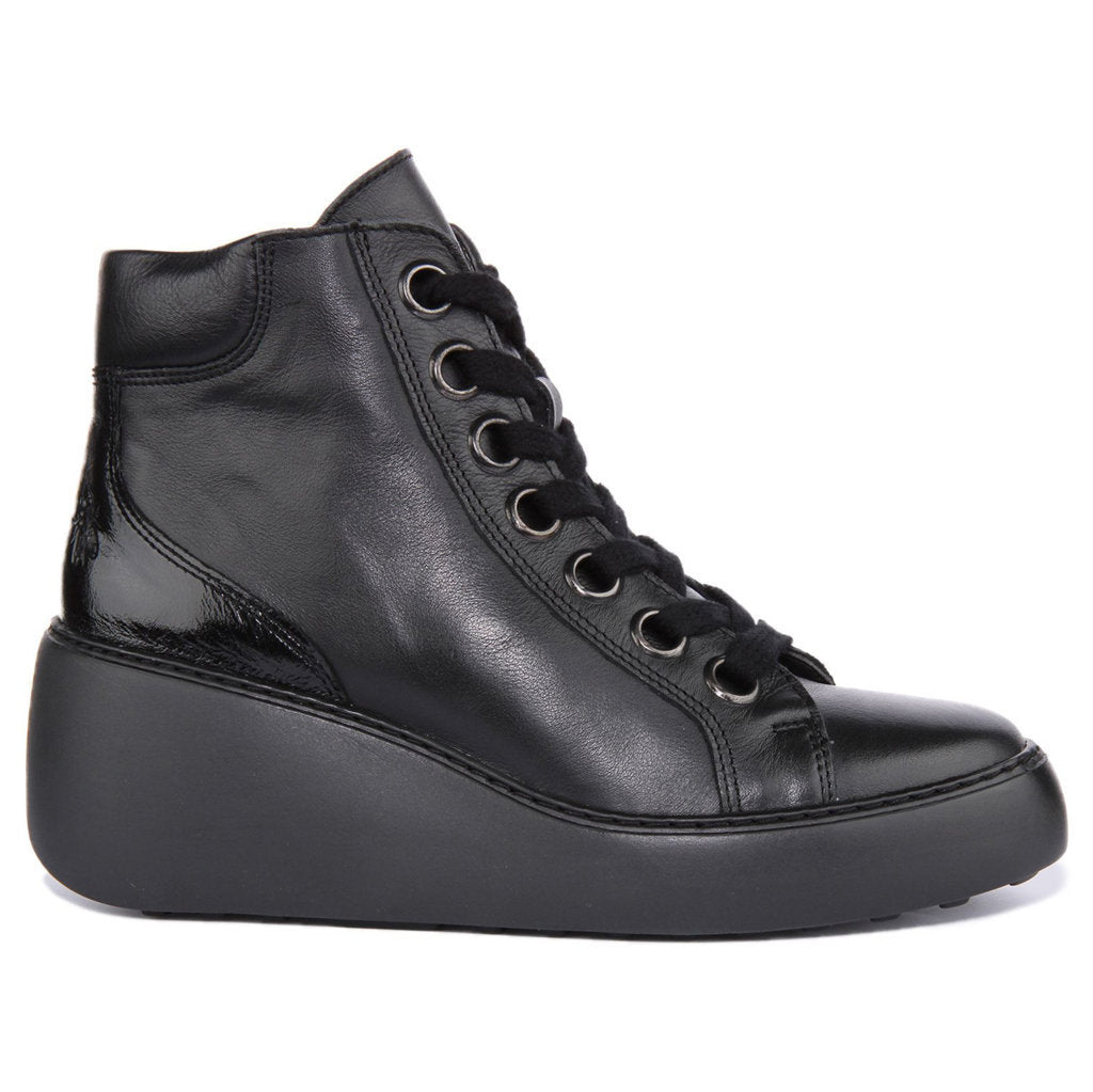Fly London DICE468FLY Leather Womens Boots#color_black black sole