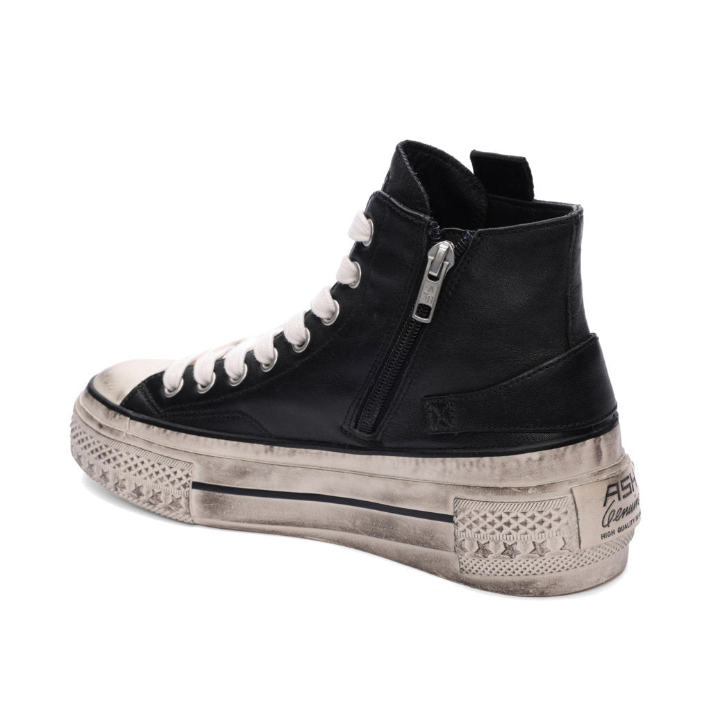 Ash Rage Nappa Leather Womens Sneakers#color_black