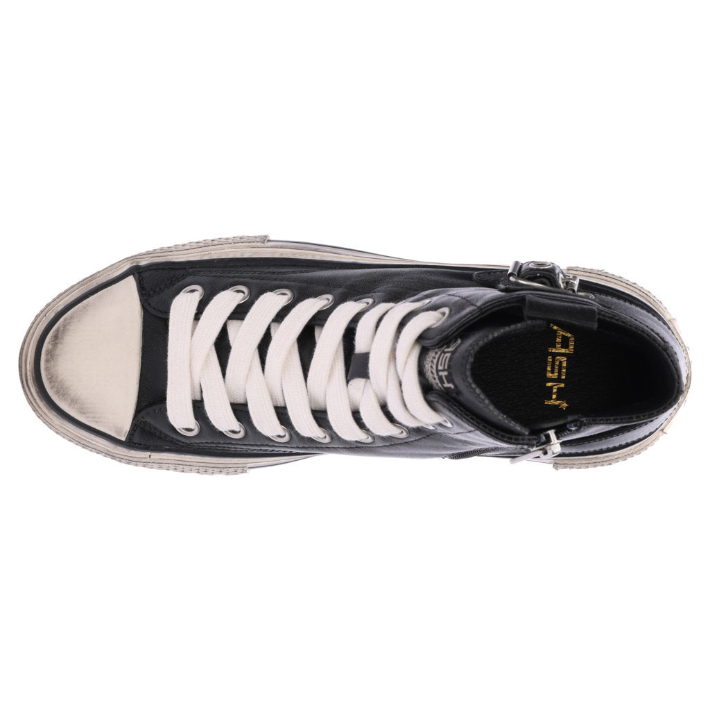 Ash Rage Nappa Leather Womens Sneakers#color_black
