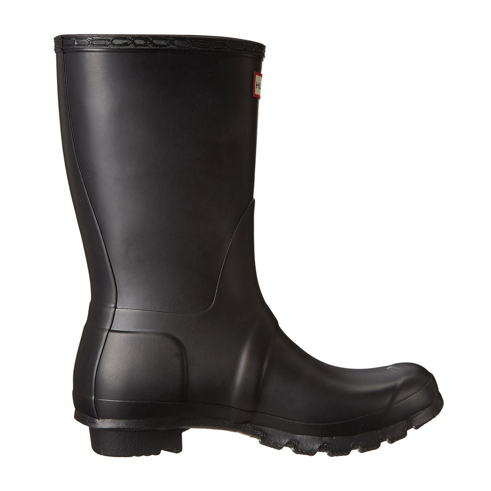 Hunter Original Short Black Womens Boots - WFS1000RMA BLK#color_black