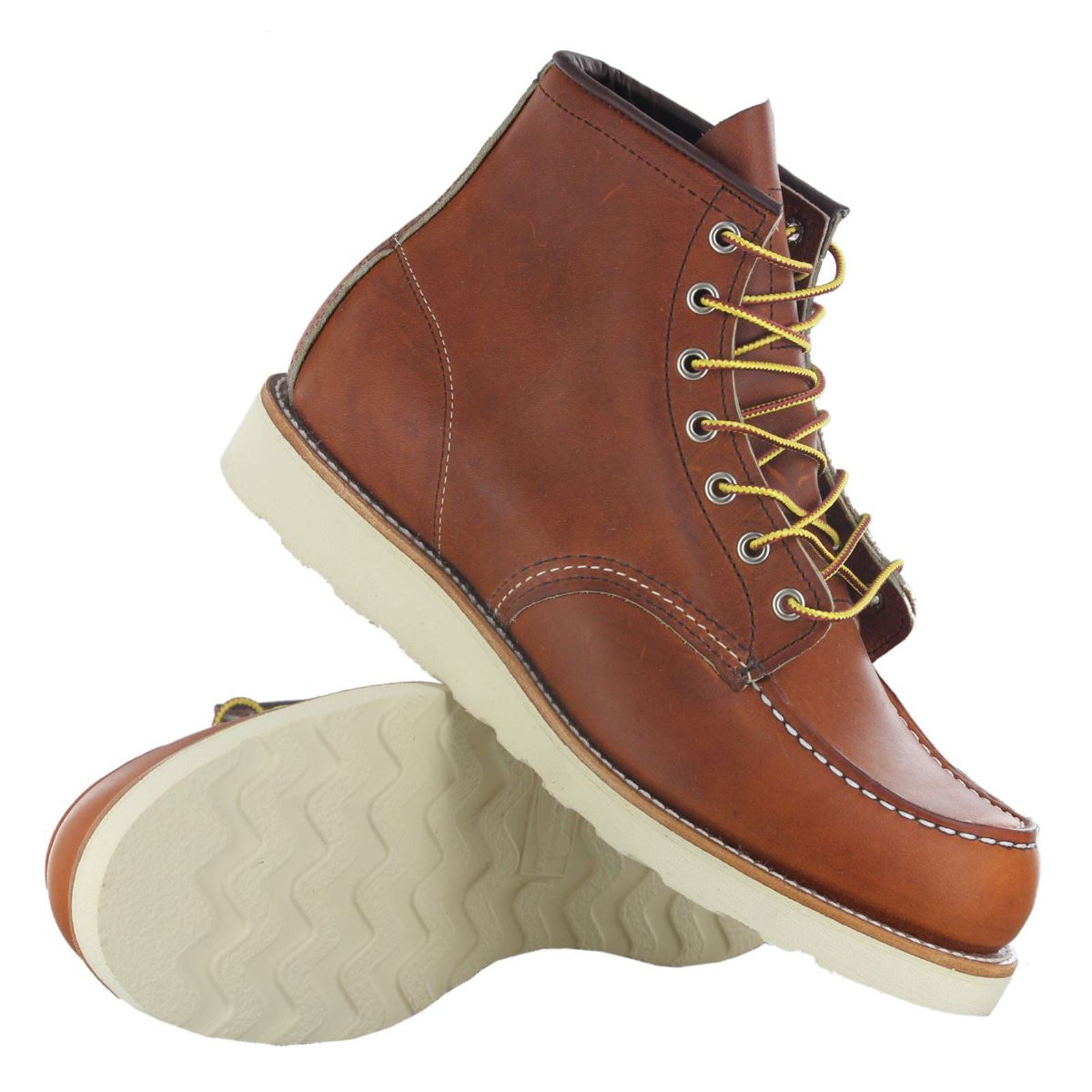 Red Wing Moc Lug 875 Brown Mens Boots#color_brown