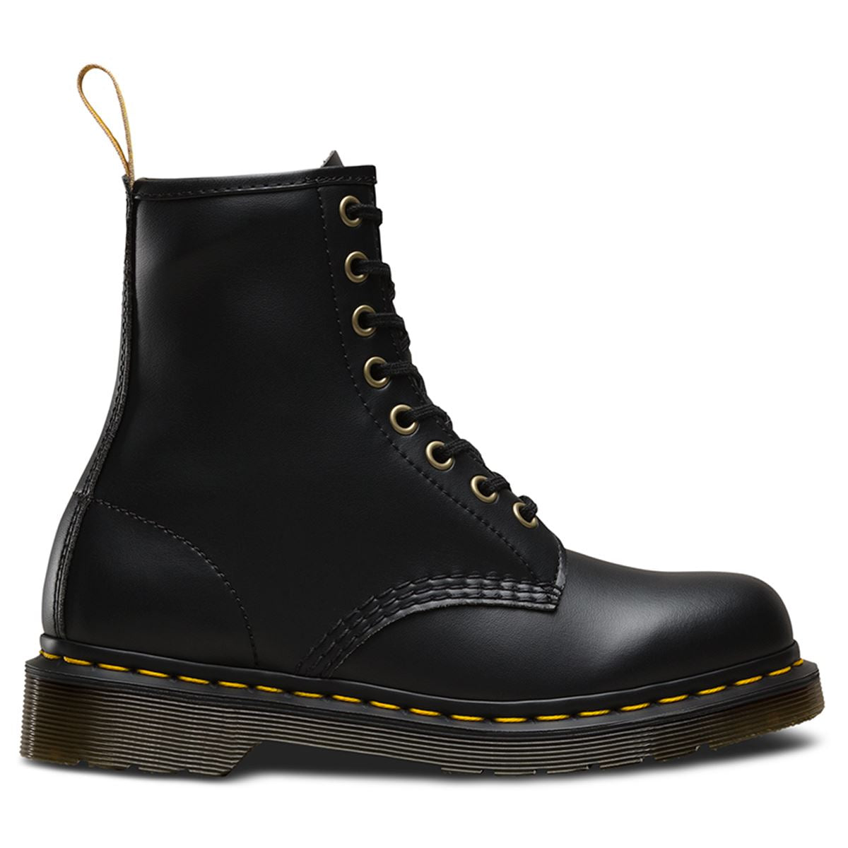 Dr. Martens Vegan 1460 Felix Rub Off 8 Eyelets 14045001 Unisex Boots - Black - 3#color_black