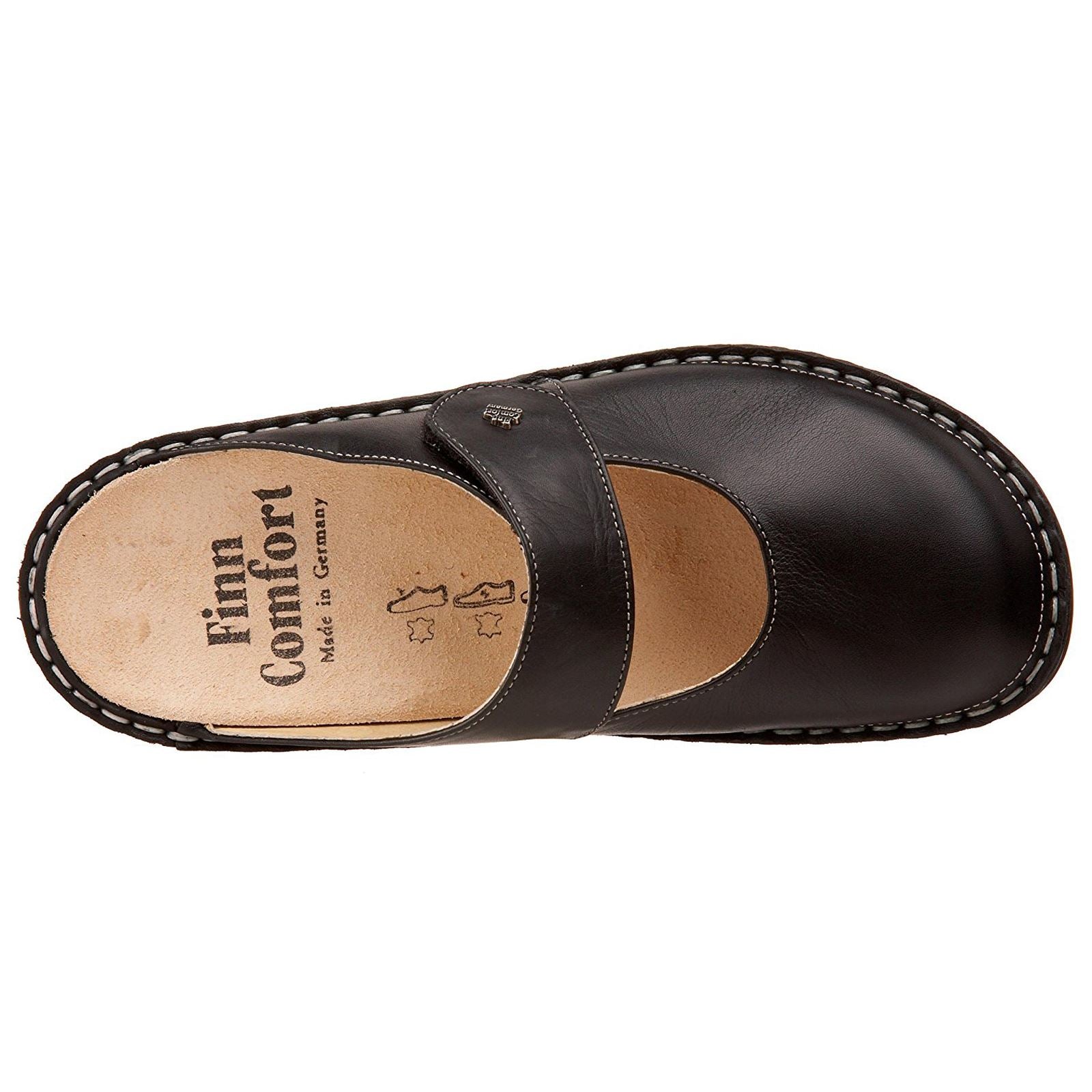 Finn Comfort Stanford Black Womens Sandals#color_black