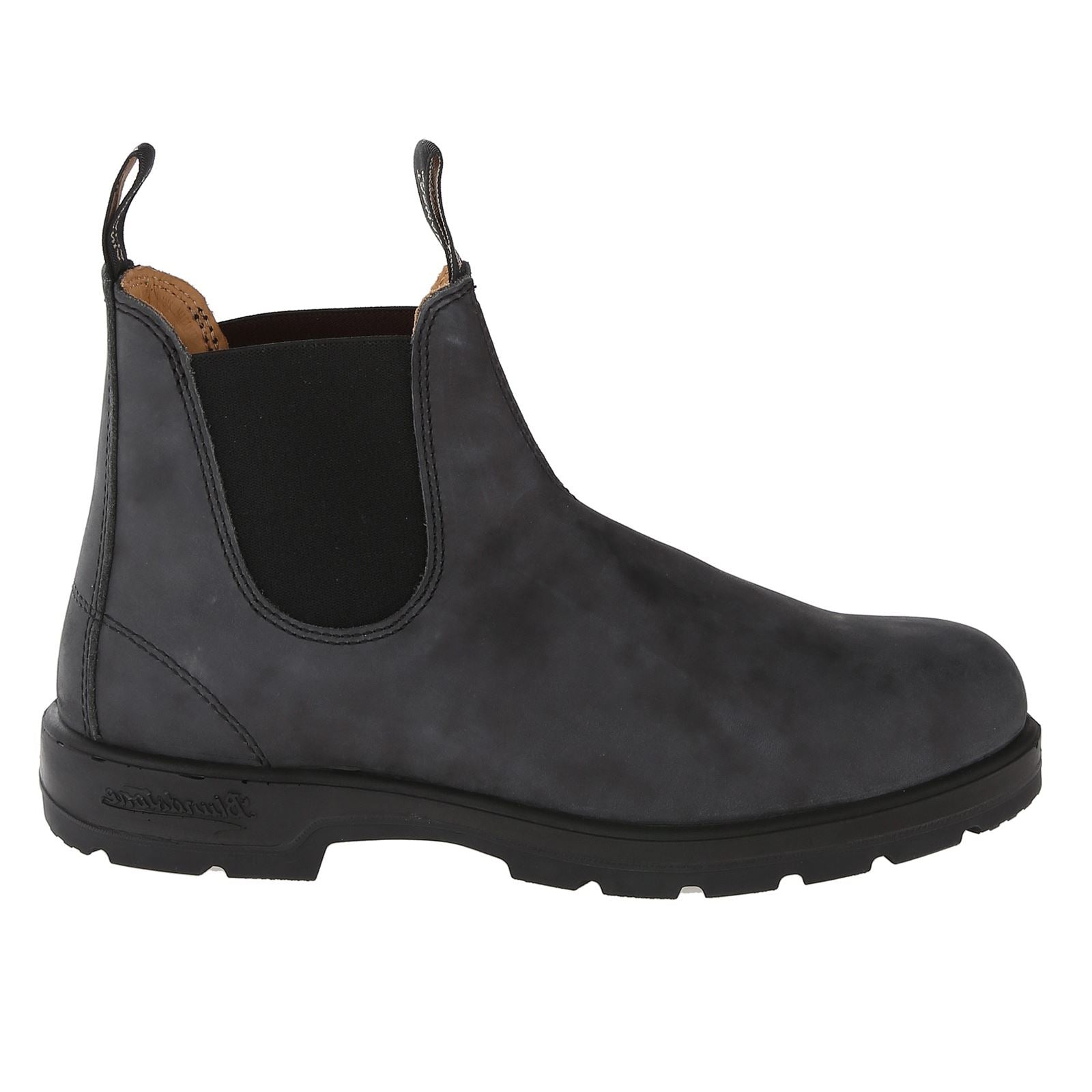 Blundstone 587 Leather Unisex Boots#color_rustic black