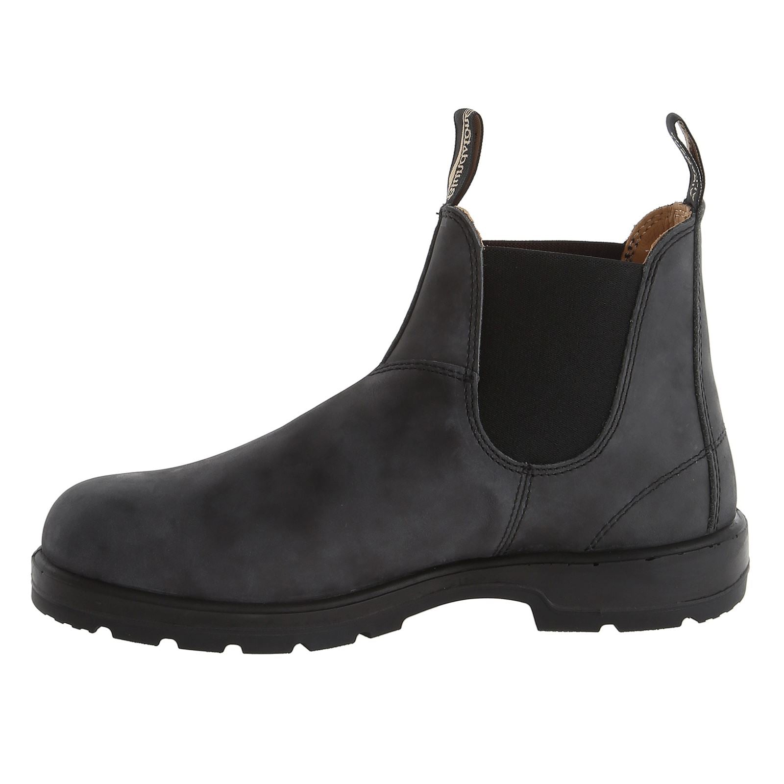 Blundstone 587 587 Leather Unisex Boots - Rustic Black - 8#color_rustic black