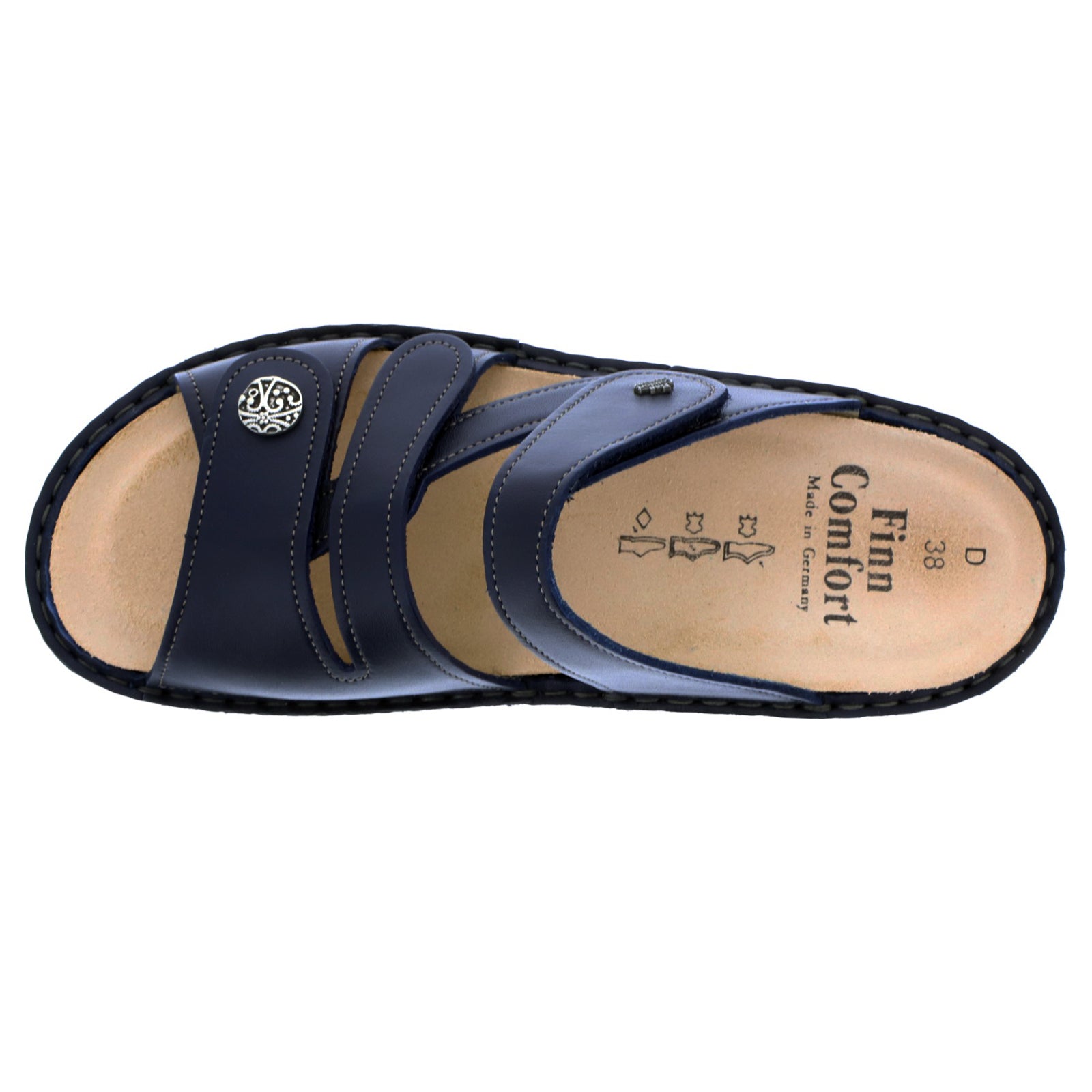 Finn Comfort Ventura-S 82568 Light Ozean Womens Sandals#color_light ozean