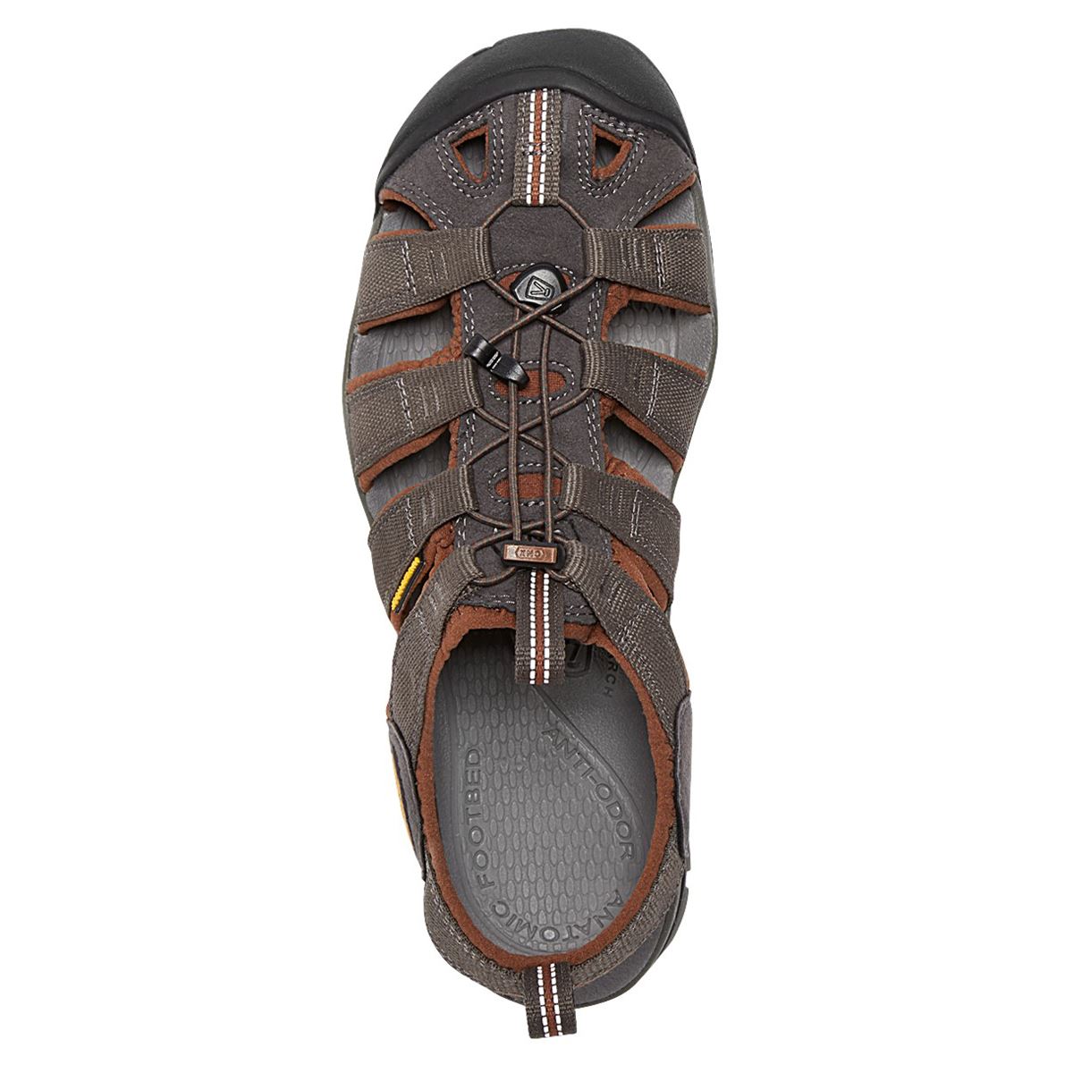 Keen Clearwater CNX Synthetic Mens Sandals#color_raven tortoise shell