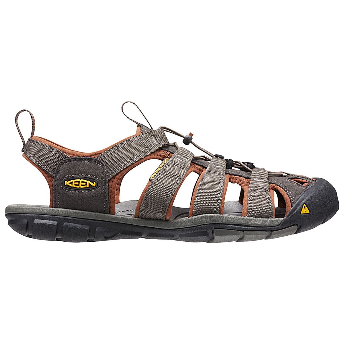 Keen Clearwater CNX Synthetic Mens Sandals#color_raven tortoise shell