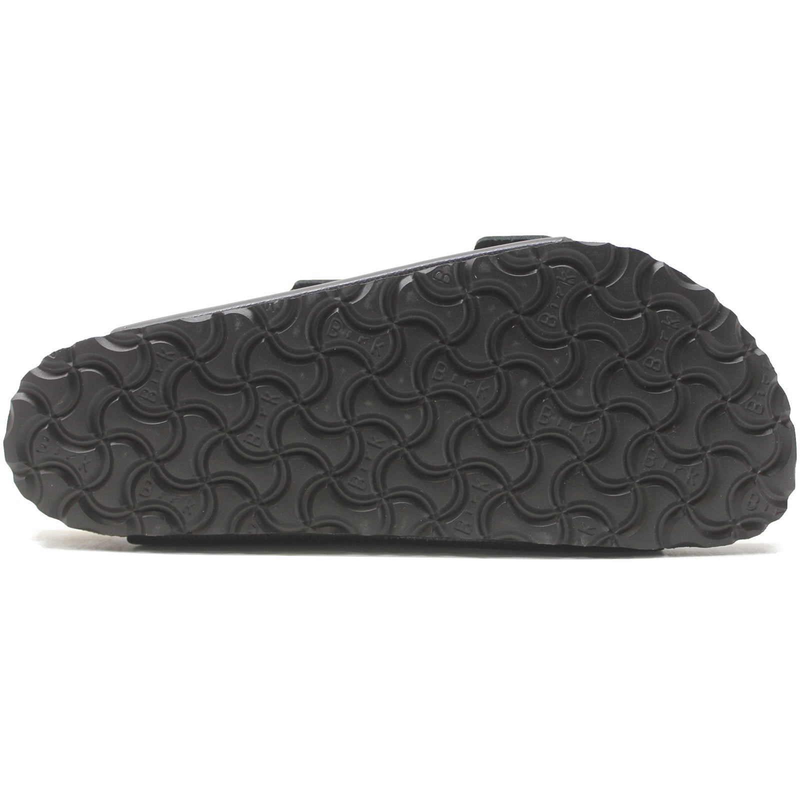 Birkenstock Arizona Leather Women's Slides Black Sandals#color_black