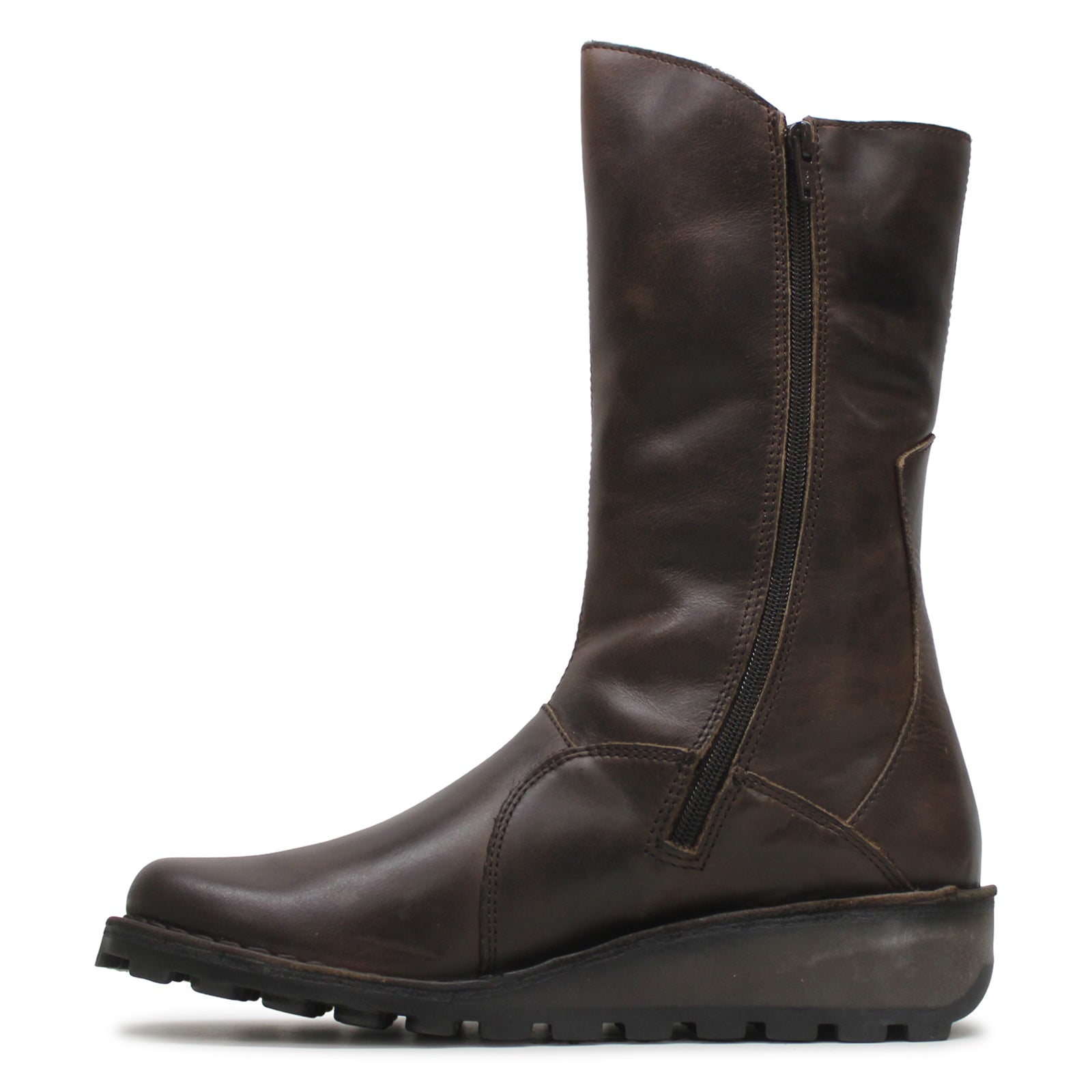 Fly London MES Dark Brown Womens Boots#color_dark brown