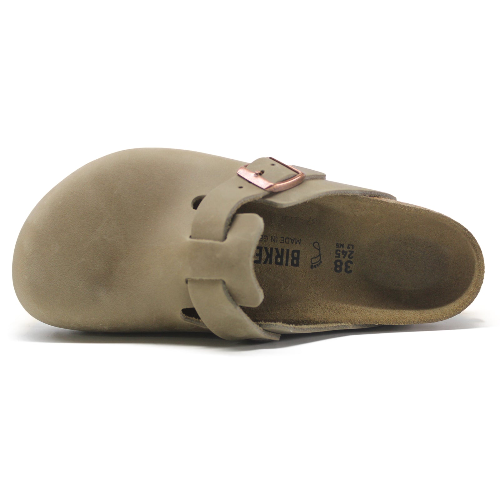 Birkenstock Boston Oiled Leather Unisex Sandals#color_tobacco brown