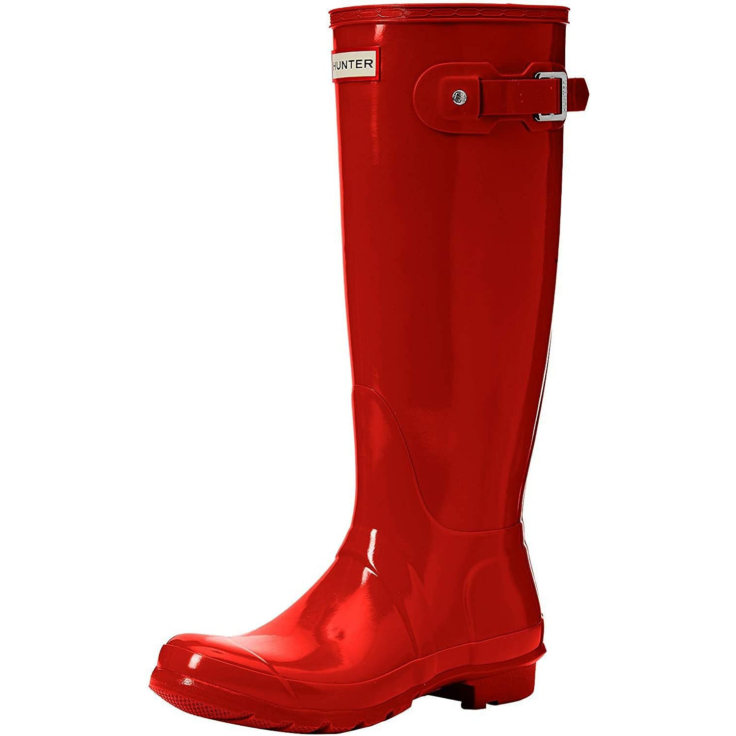 Hunter Original Tall Gloss WFT1000RGL MLR Womens Boots Military Red - 5 UK - 7 US - 38 EU#color_military red