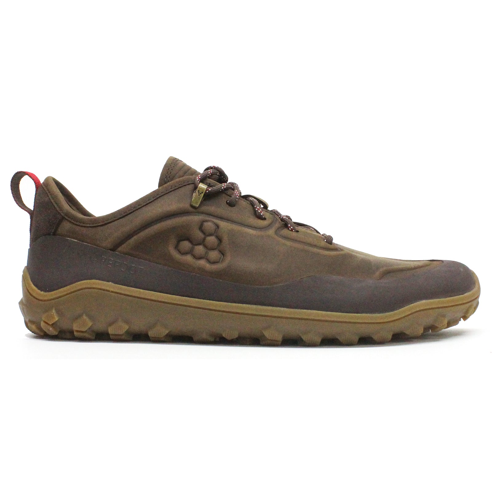 Vivobarefoot Tracker Leather Low Leather Mens Trainers#color_bracken