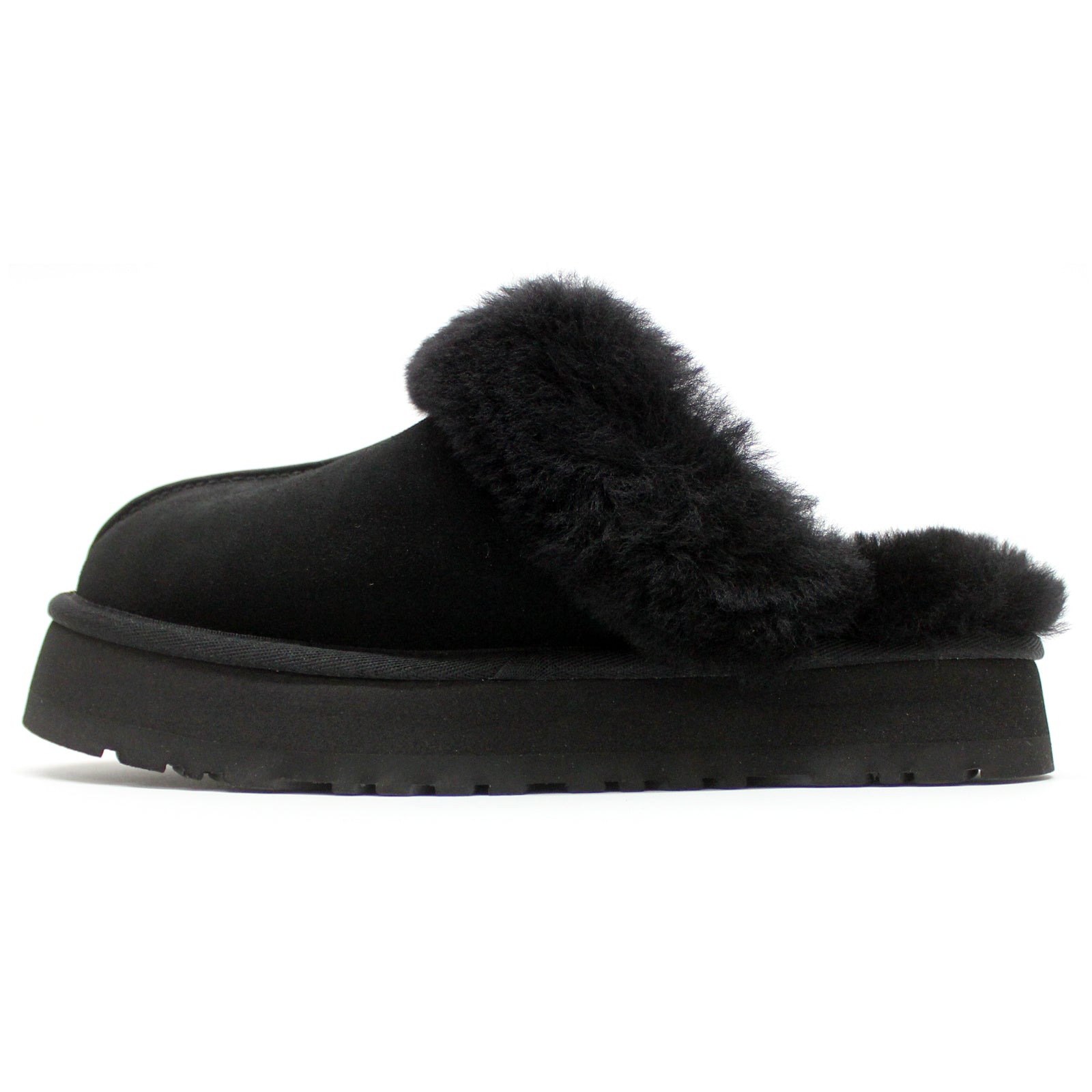 Ugg Disquette Suede Womens Sandals#color_black
