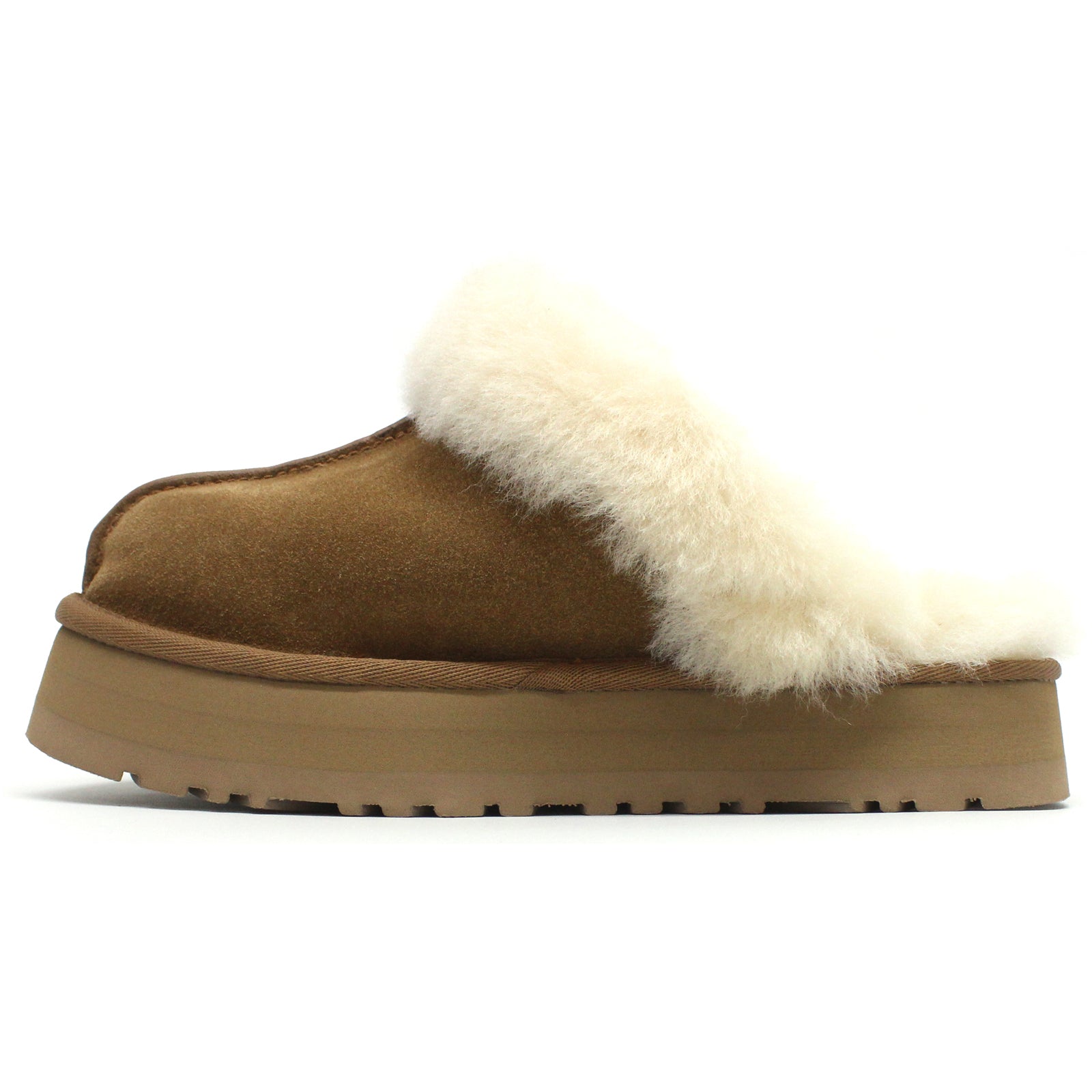 Ugg Disquette Suede Womens Sandals#color_chestnut