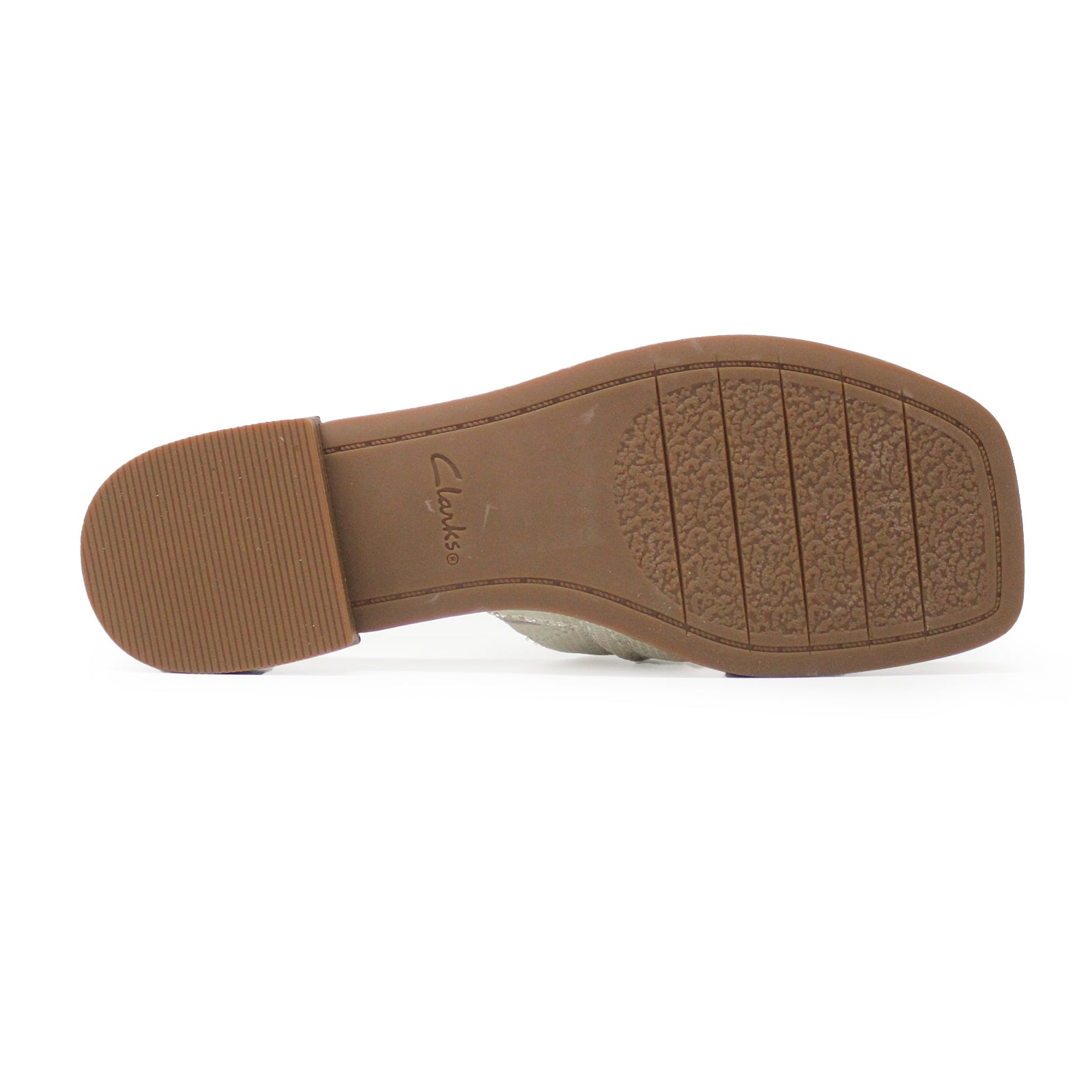 Clarks Ariany Mule Leather Womens Sandals#color_champagne interest