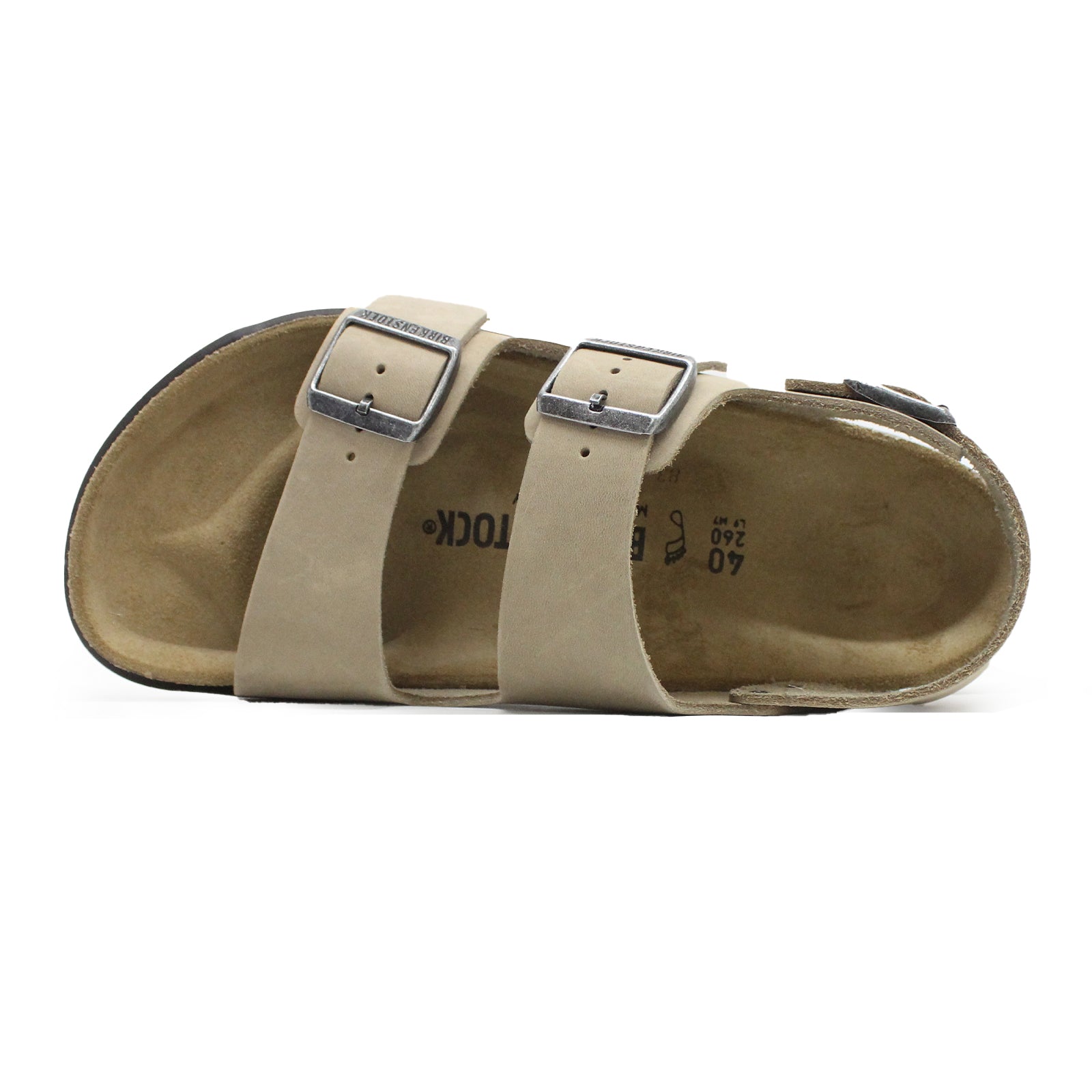 Birkenstock Milano CT W 1025674 Waxy Leather Unisex Sandals - Tobacco Brown - 41#color_tobacco brown